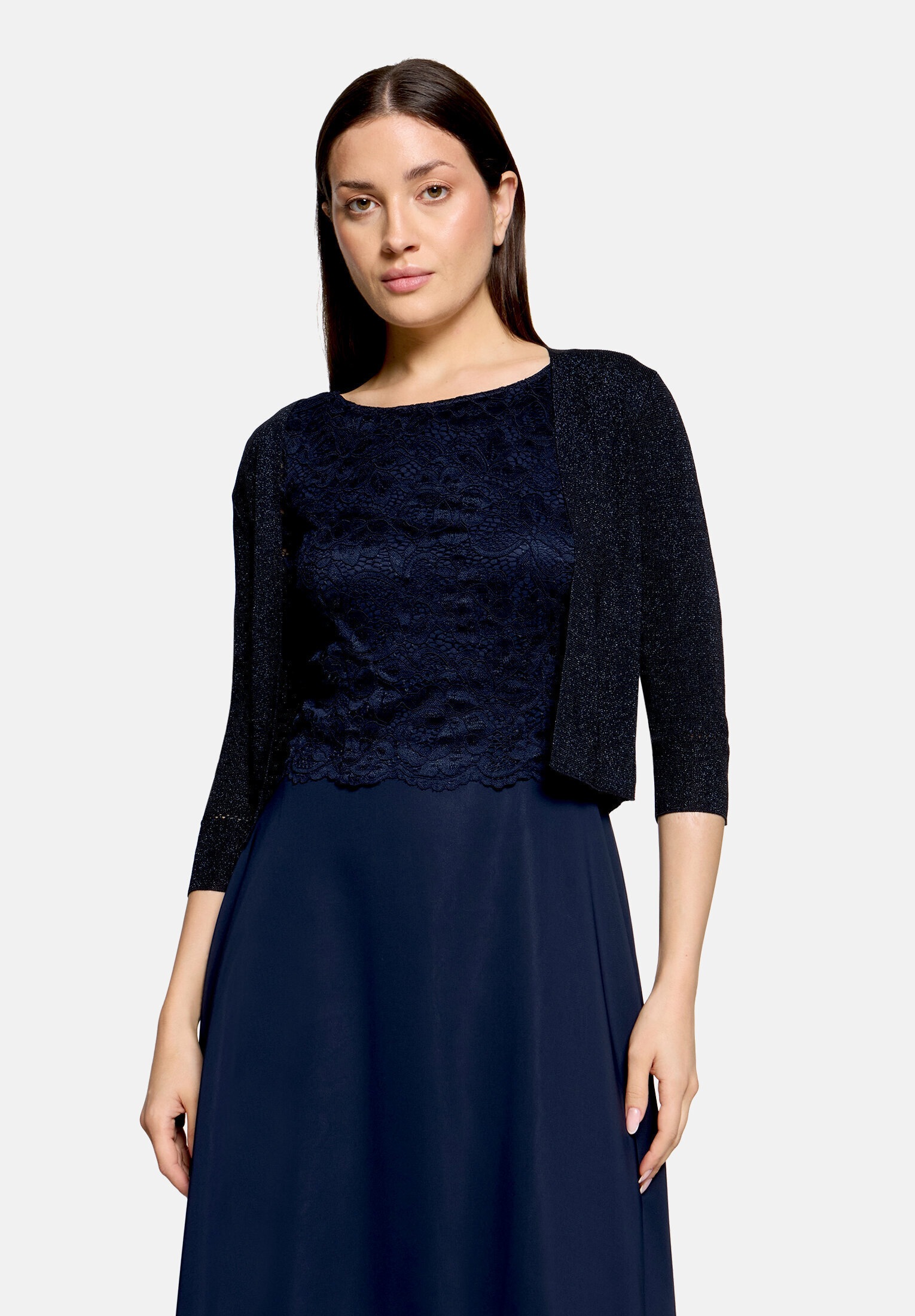 Vera Mont Strickjacke »Damen ohne Verschluss« 1 Stk. Glitzer