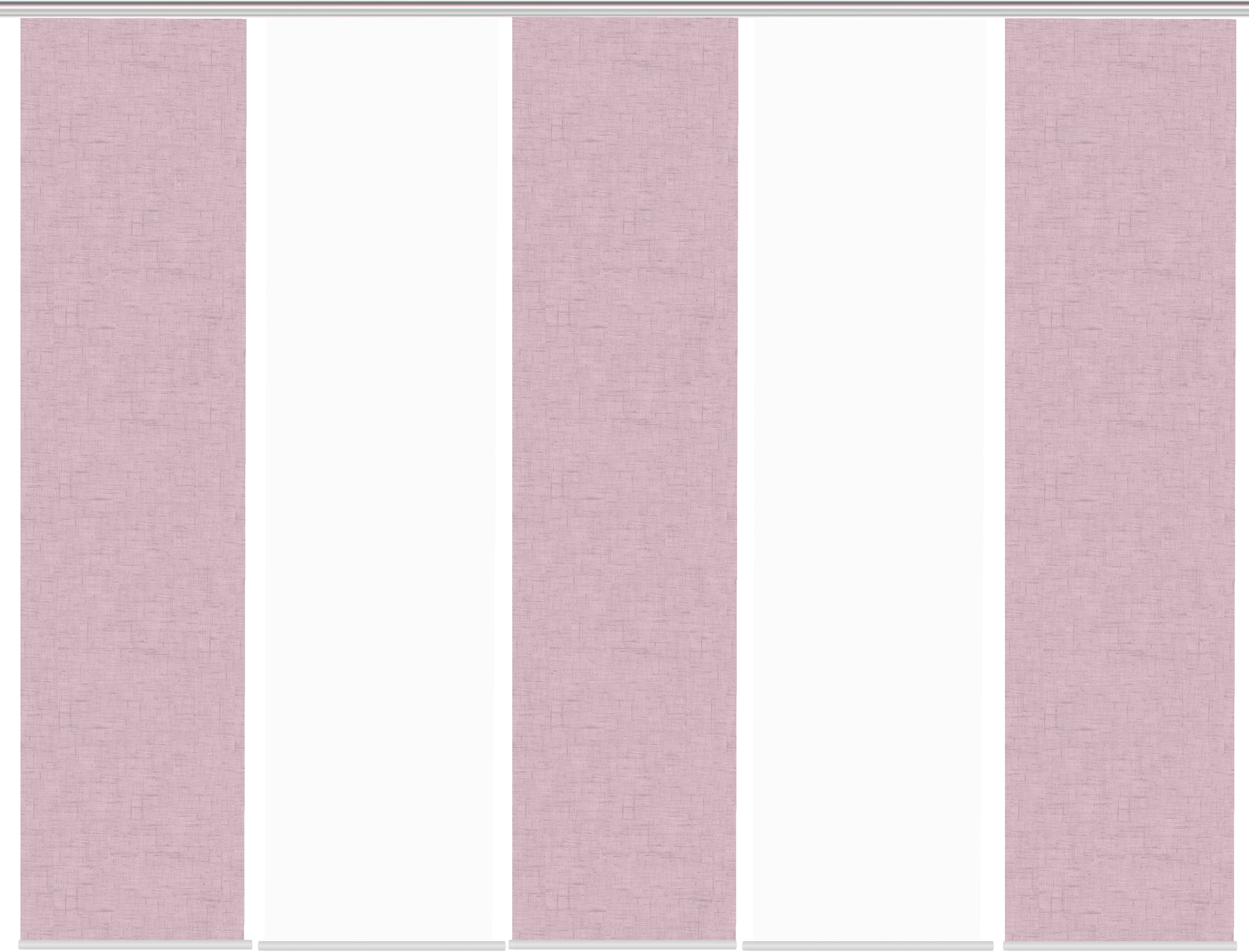HOME WOHNIDEEN Schiebegardine »PIVE 5er SET«, (5 St.), Schiebevorhang Digidruck 5er Set PIVE