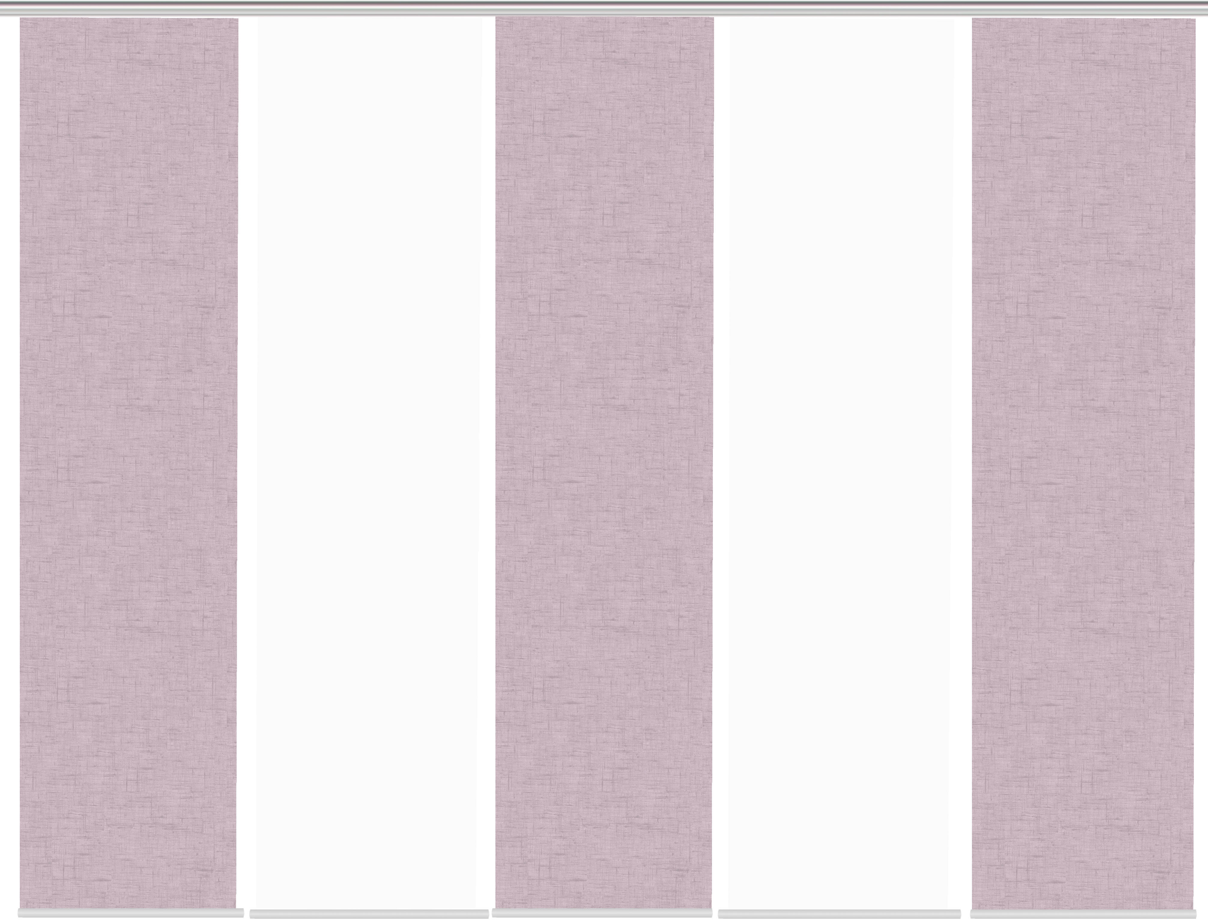 Thumbnail - HOME WOHNIDEEN Schiebegardine "PIVE 5er SET" Paneelwagen 5 Stk. tlg. Schiebevorhang Digidruck 5er Set PIVE