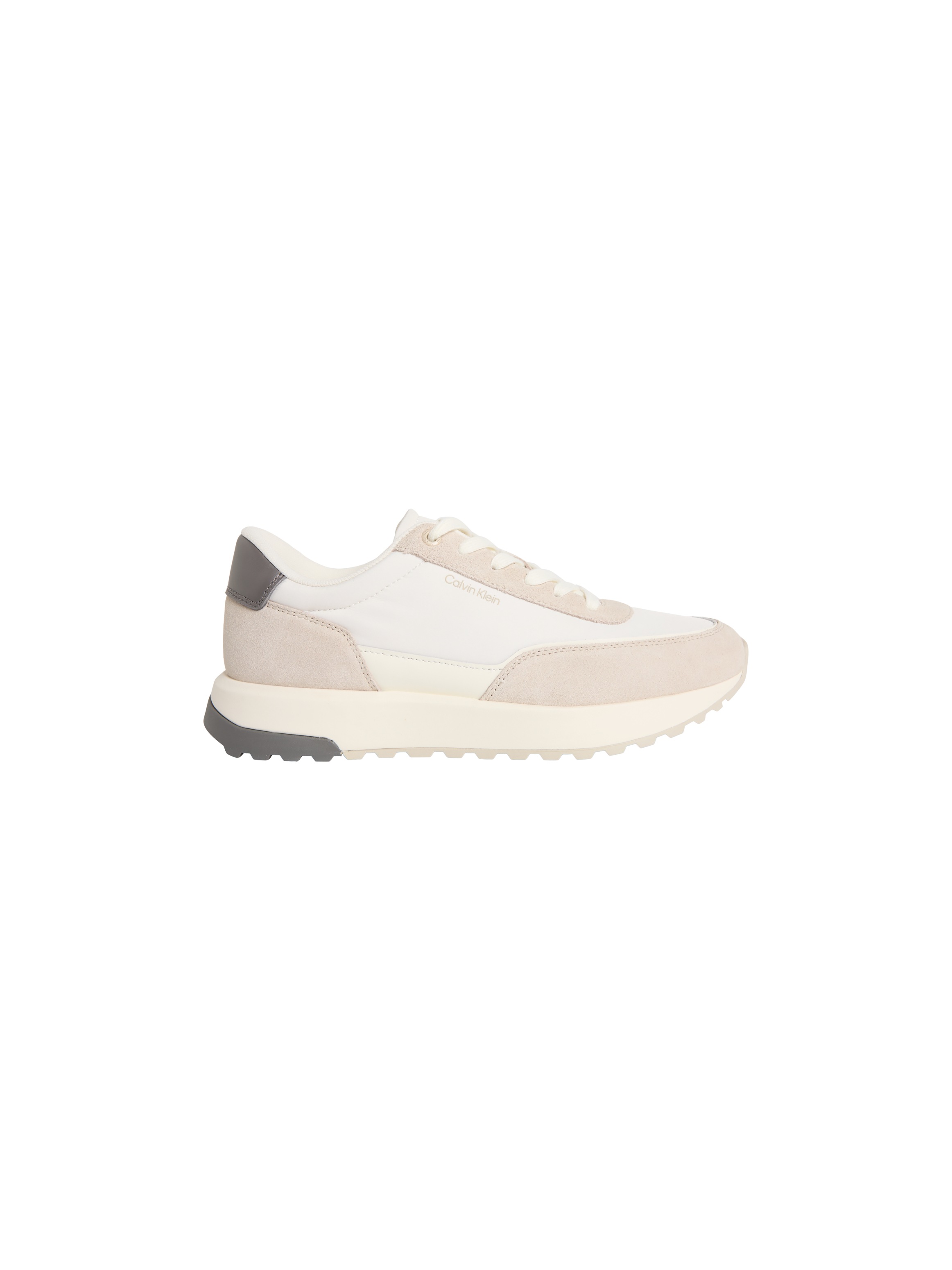 Calvin Klein City Runner Laceup NY Mix Sneaker Weiß/Beige/Grau 41 3