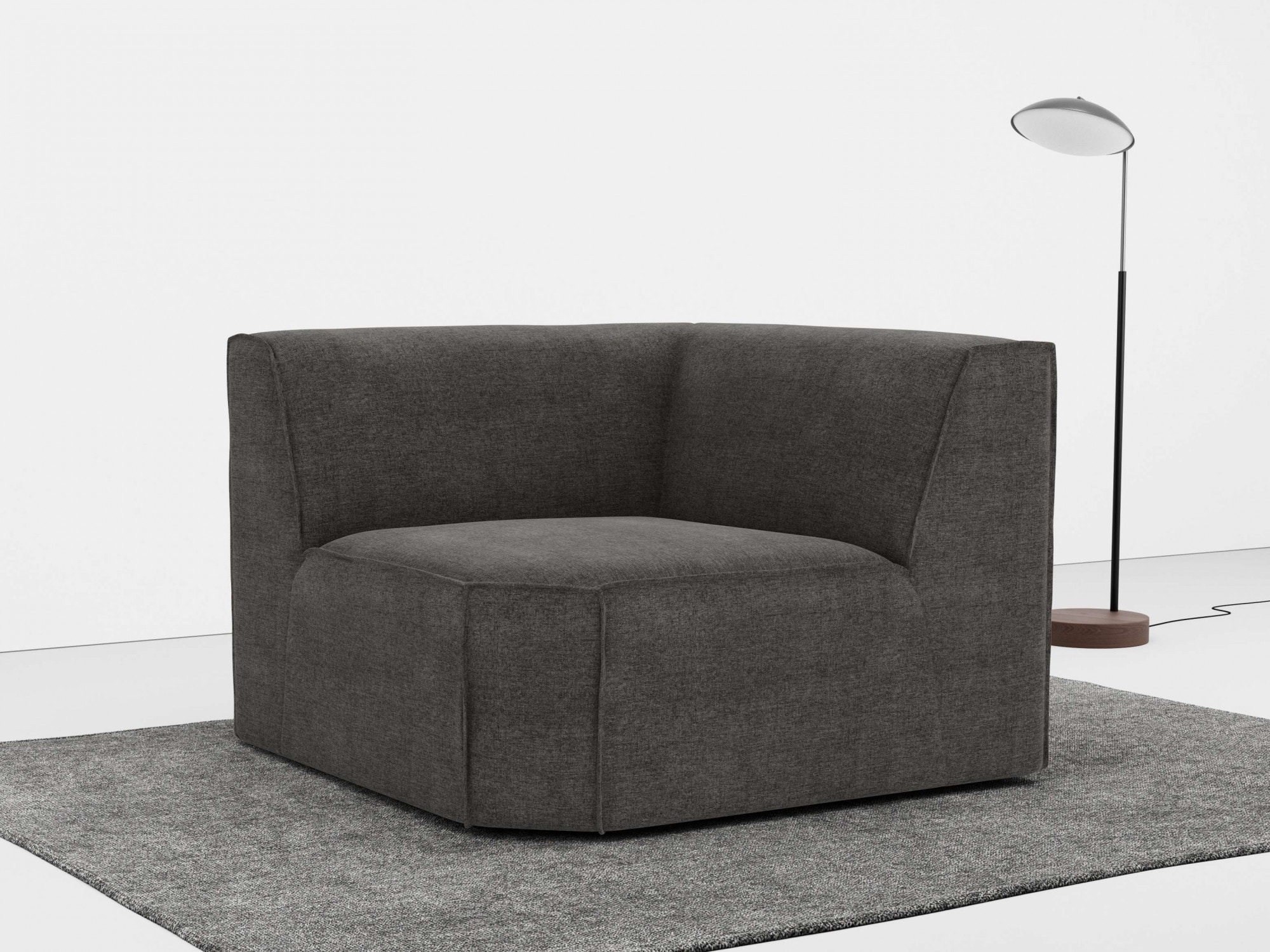 RAUM.ID Sofa-Eckelement "Norvid", modular, wahlweise mit Kaltschaum, Komfortschaum oder Taschenfederkern