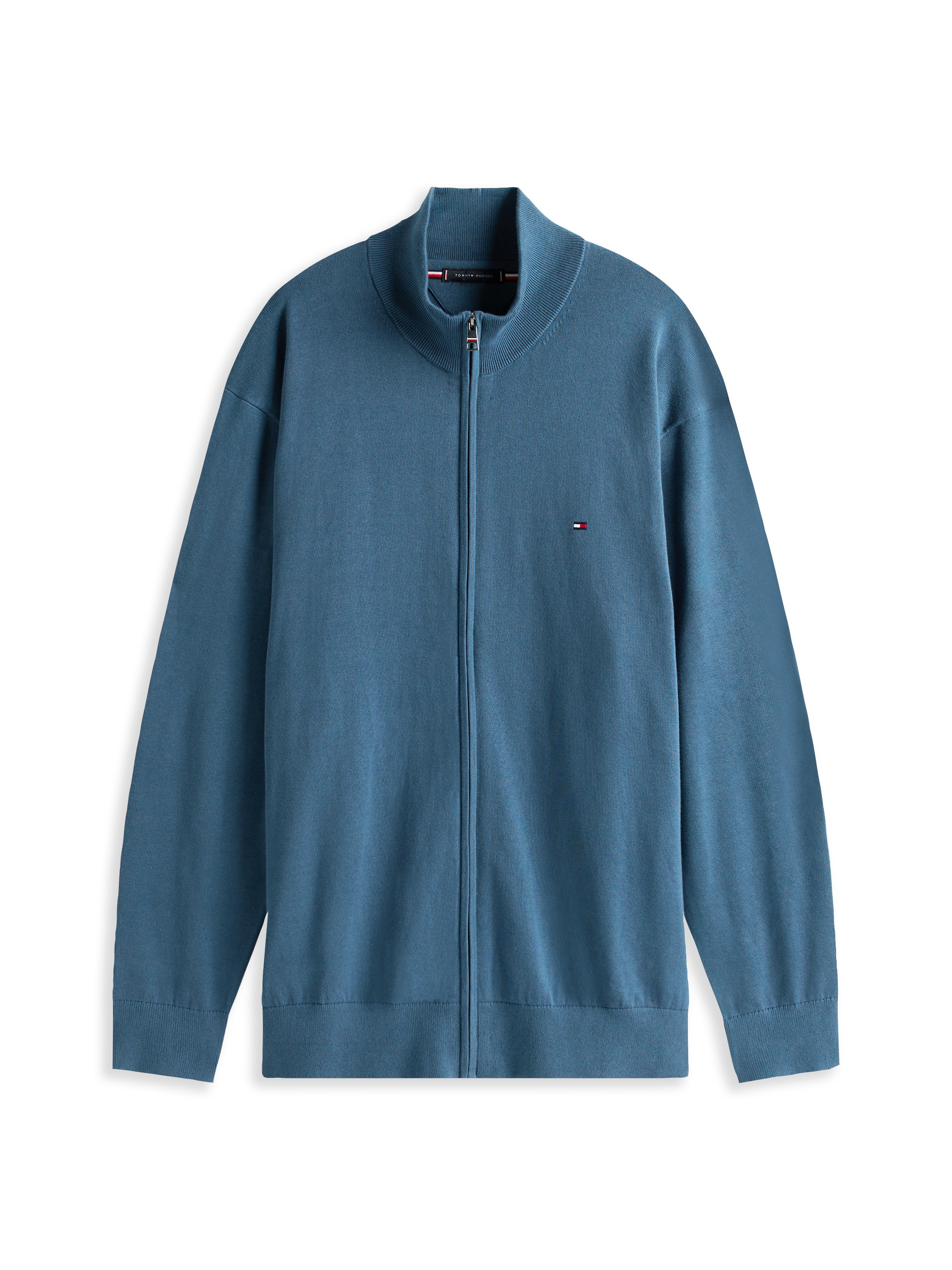 Tommy Hilfiger Big & Tall Strickjacke »BT-ESSENTIAL COTTON ZIP THRU-B«, Großen Größen