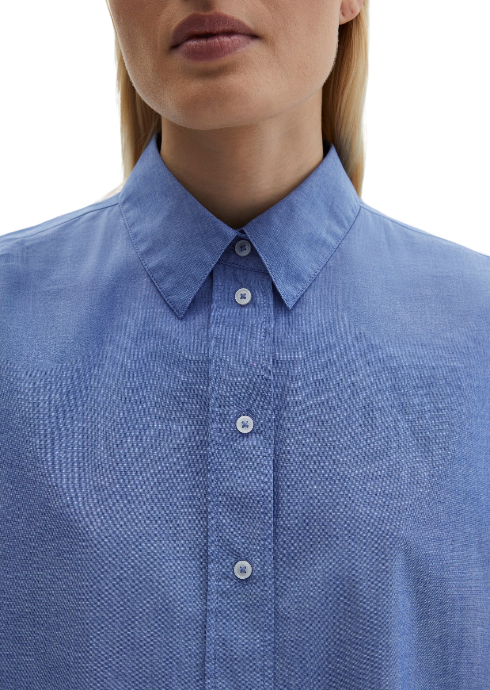 Marc O'Polo Langarmbluse »aus Baumwoll-Chambray«