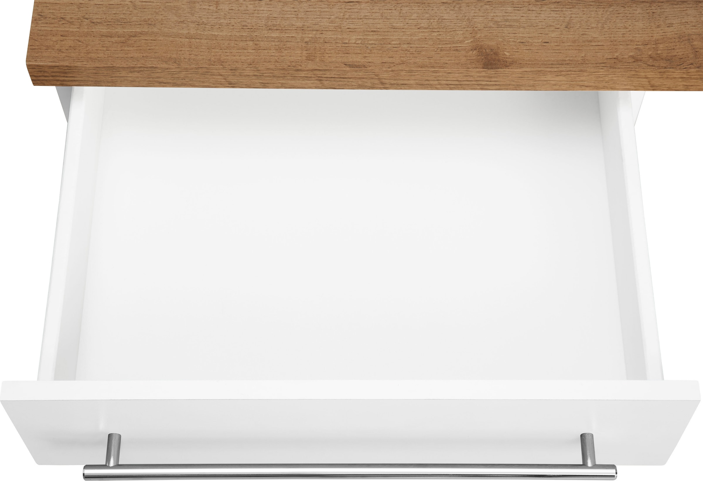 KOCHSTATION Küchenzeile »KS-Samos« Breite 300 cm, wahlweise mit E-Geräten, mit Arbeitsplatte