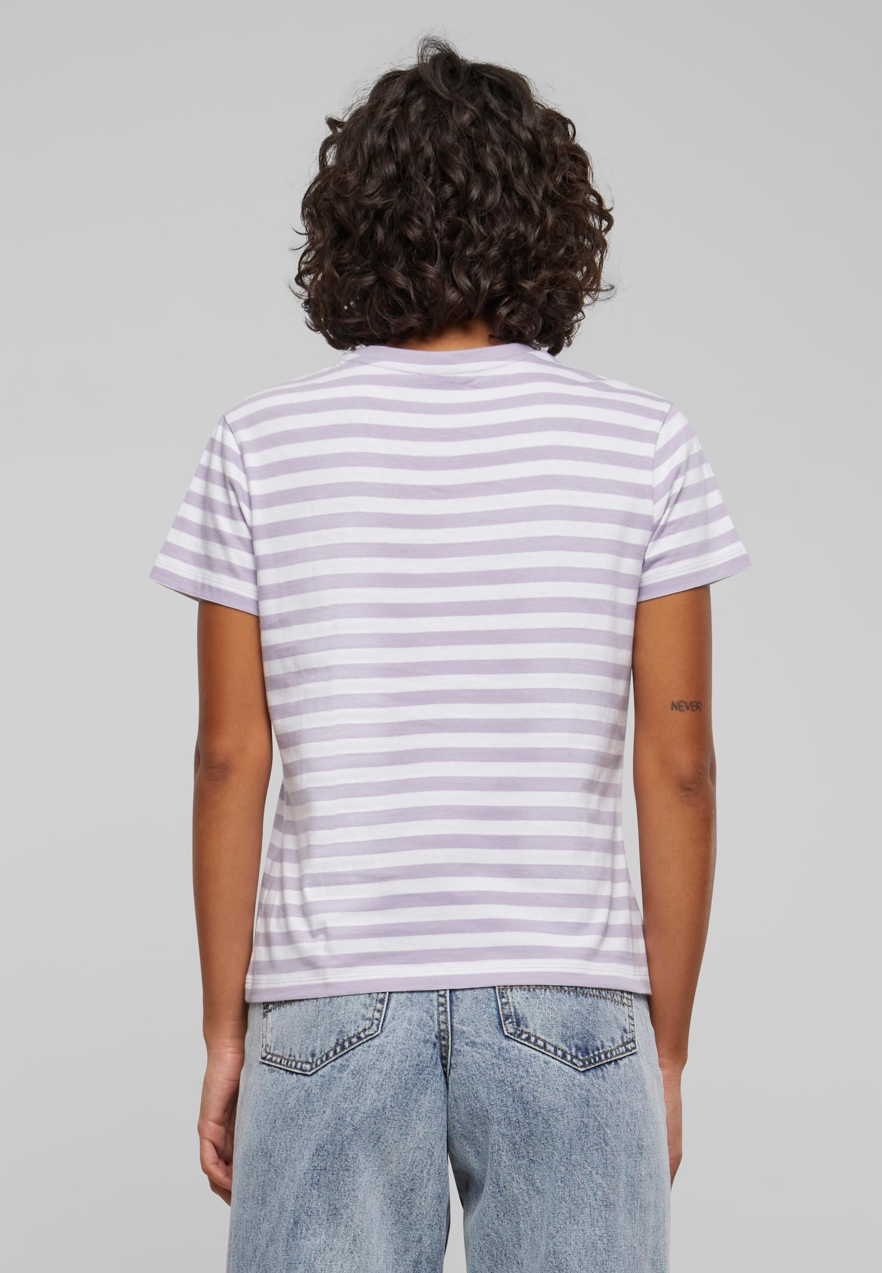 URBAN CLASSICS T-Shirt »Urban Classics Damen Ladies Regular Striped Tee«, (1 tlg.)