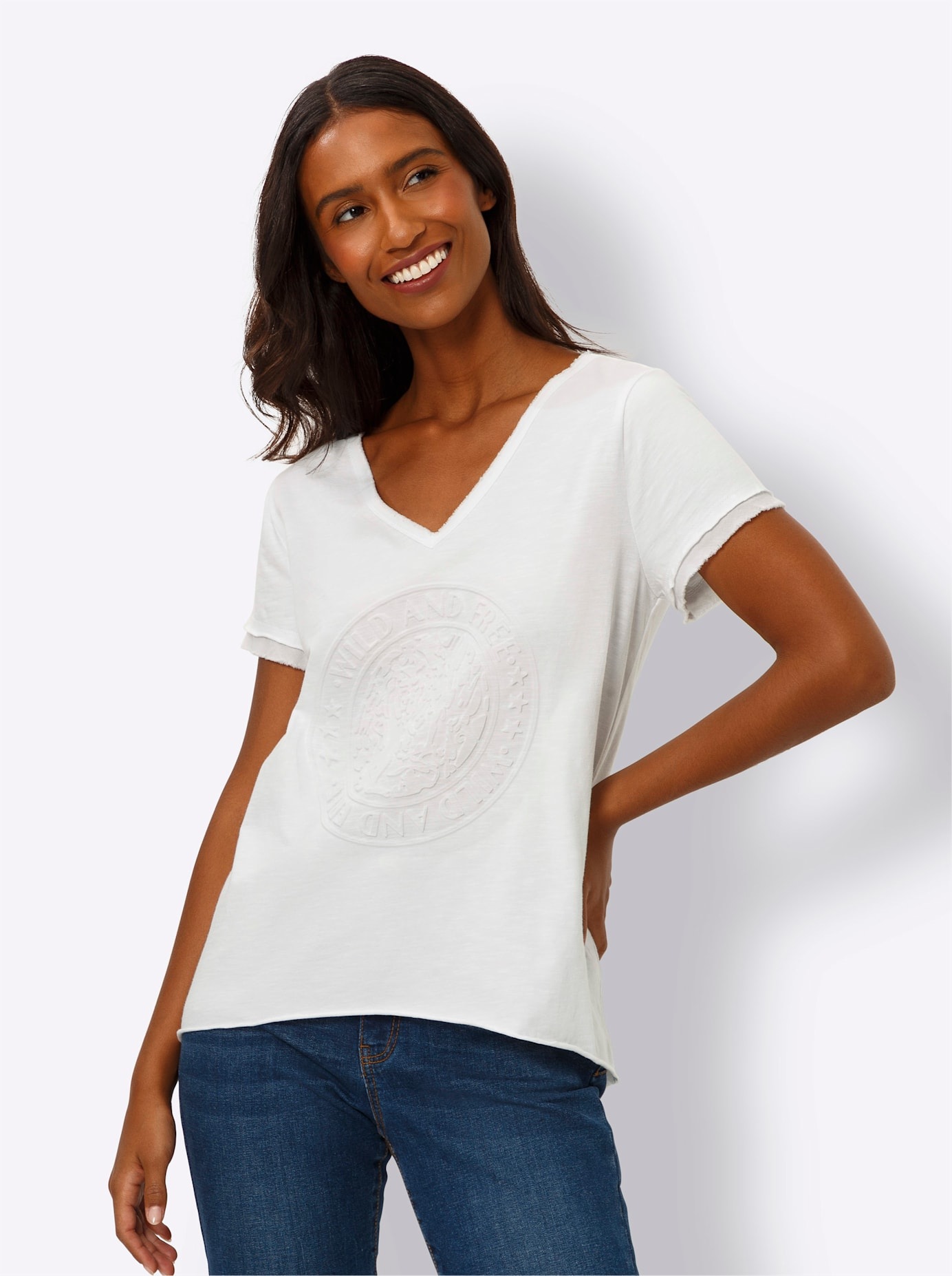 heine V-Shirt "Shirt" 1 Stk. tlg. günstig online kaufen