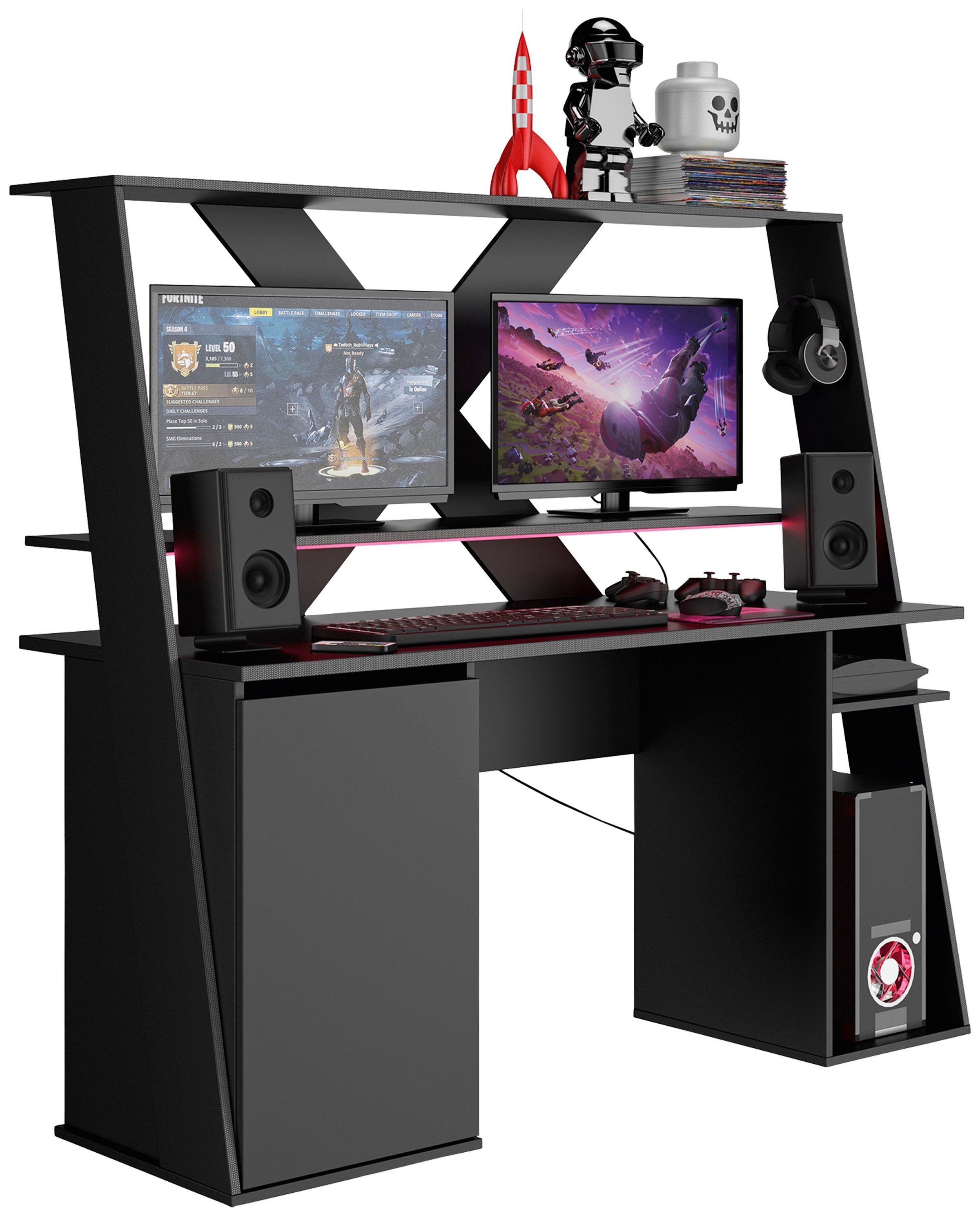 Gami Gamingtisch "AXYON", (1 St.), Das ganze Material findet seinen Platz günstig online kaufen