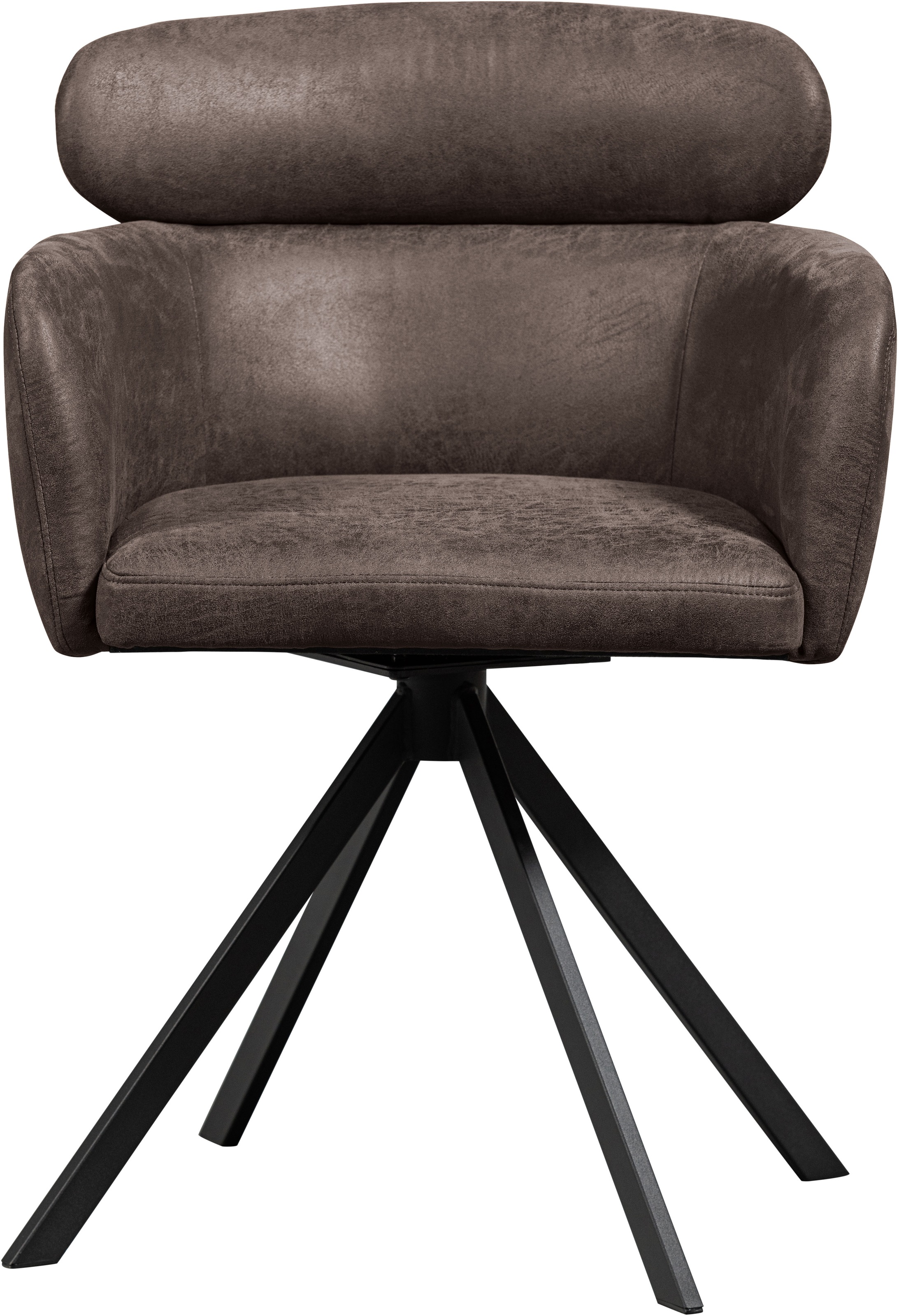 WOOOD Esszimmerstuhl »Fenne aus Kunstleder mit Drehgestell aus Metall H 80 x B 58 cm« (Set) 2 Stk.(Set, 2 St) Hohe Verschleißfestigkeit, Breite 58 cm
