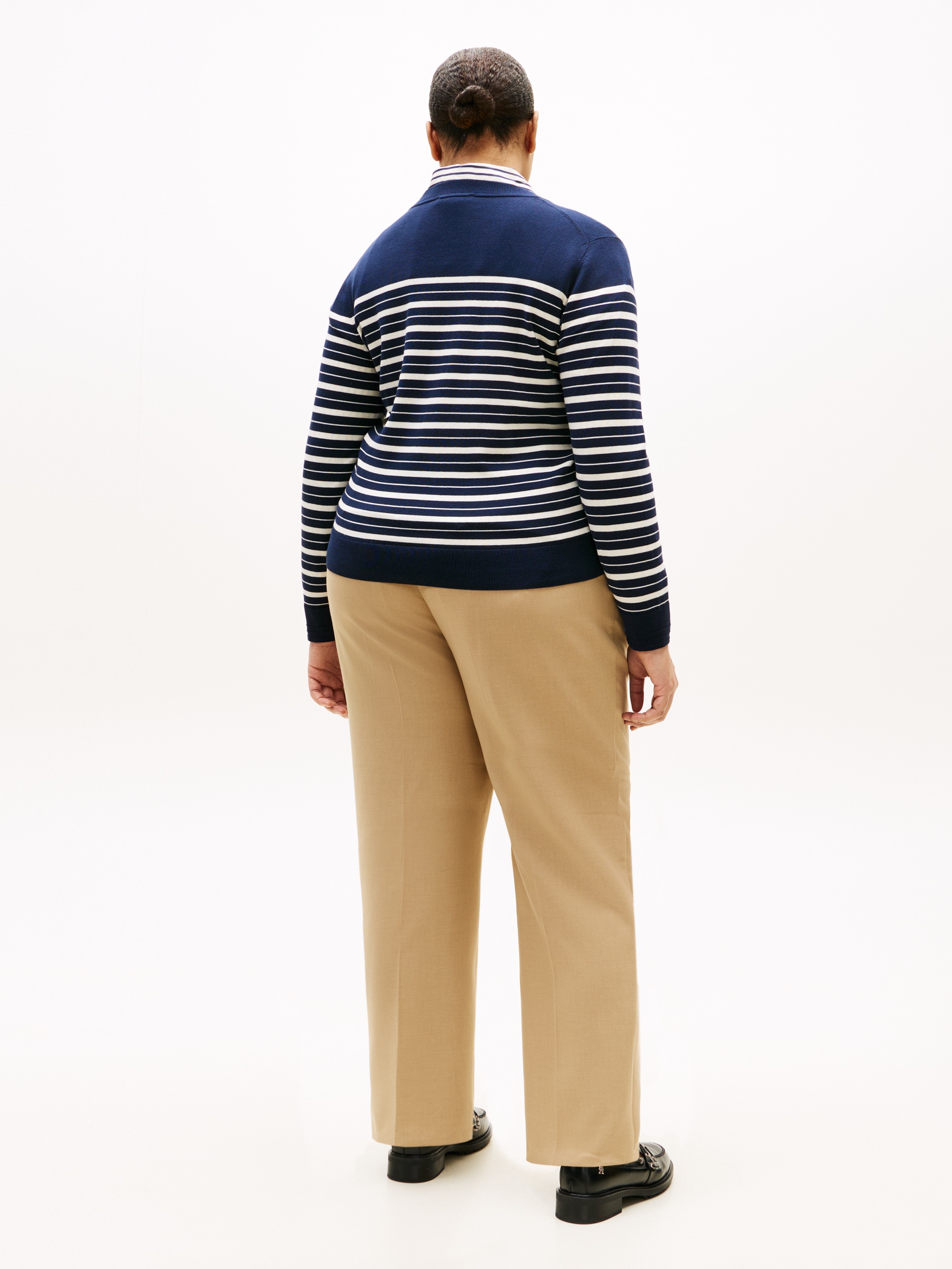 Tommy Hilfiger Curve Strickjacke »CRV CO JERSEY FINE GG C-NK CARDI«