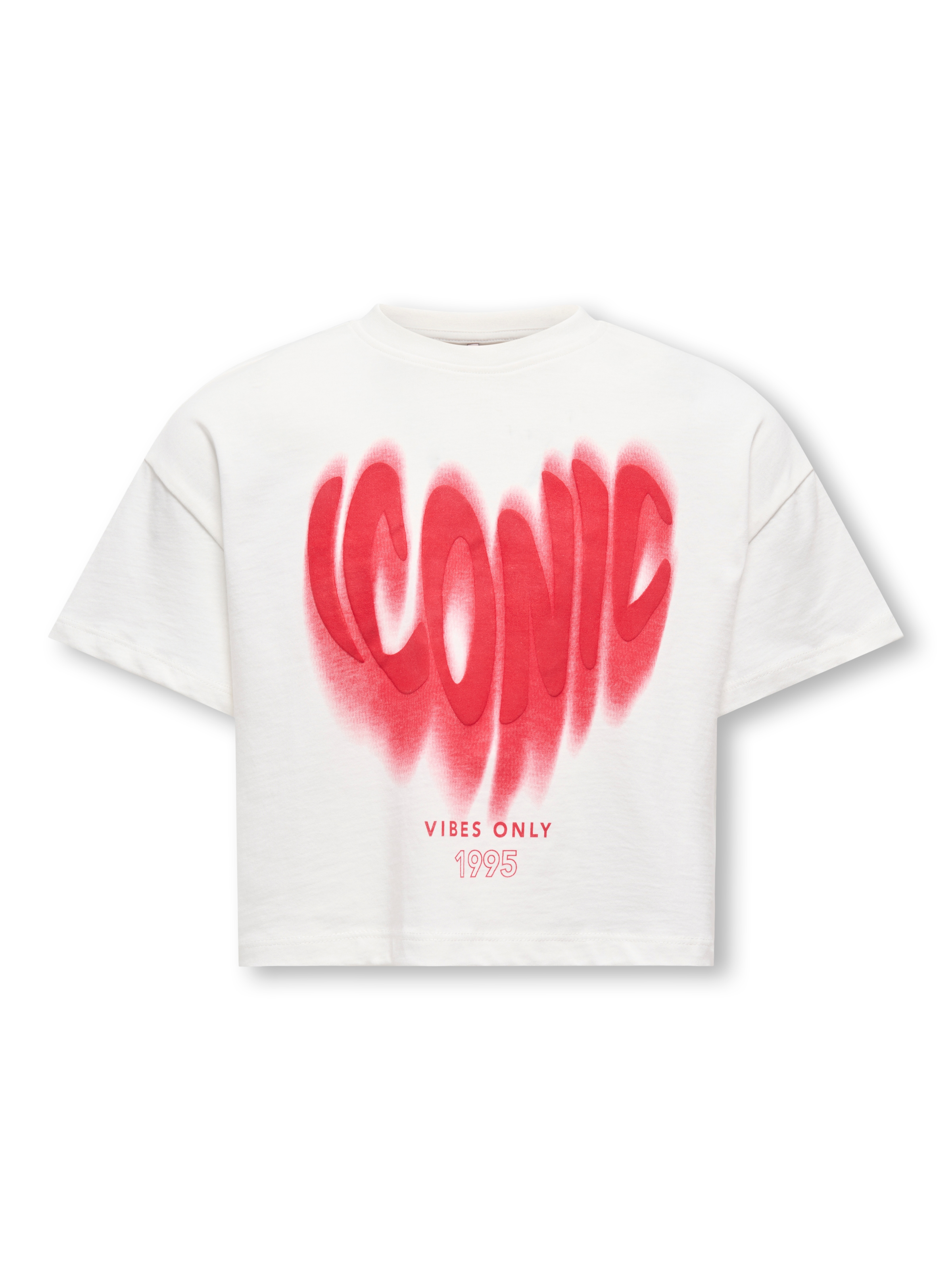 KIDS ONLY T-Shirt »KOGPHINE LIFE SS SHORT PRINT TEE ZA JRS« Baumwolle, relaxed fit