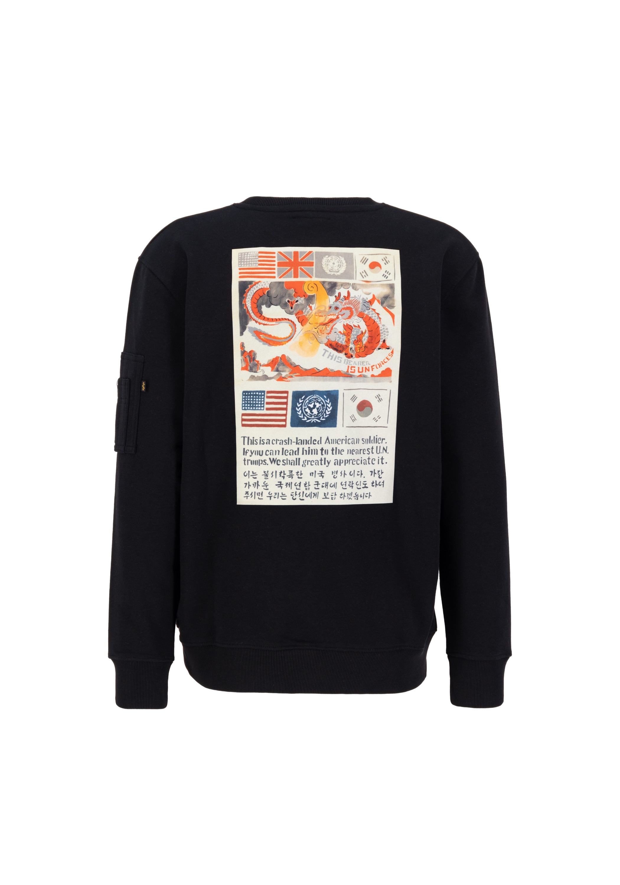 Alpha Industries Sweater "Alpha Industries Men - Sweatshirts USN Blood Chit Sweater"