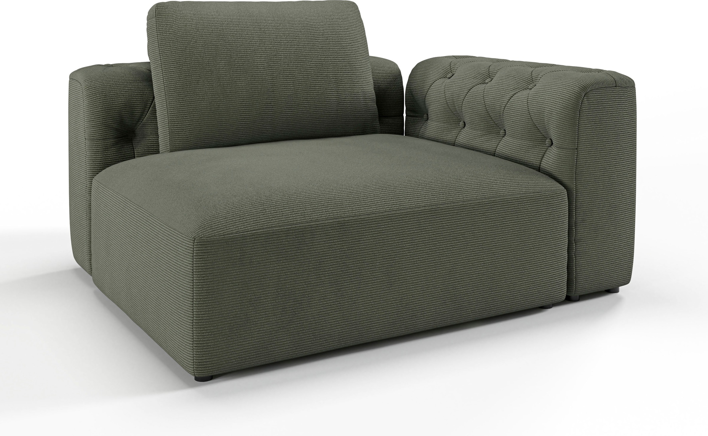 RAUM.ID 1,5-Sitzer »Cushid«, Modul-Eckteil, auch einzeln stellbar, Breite 134 cm