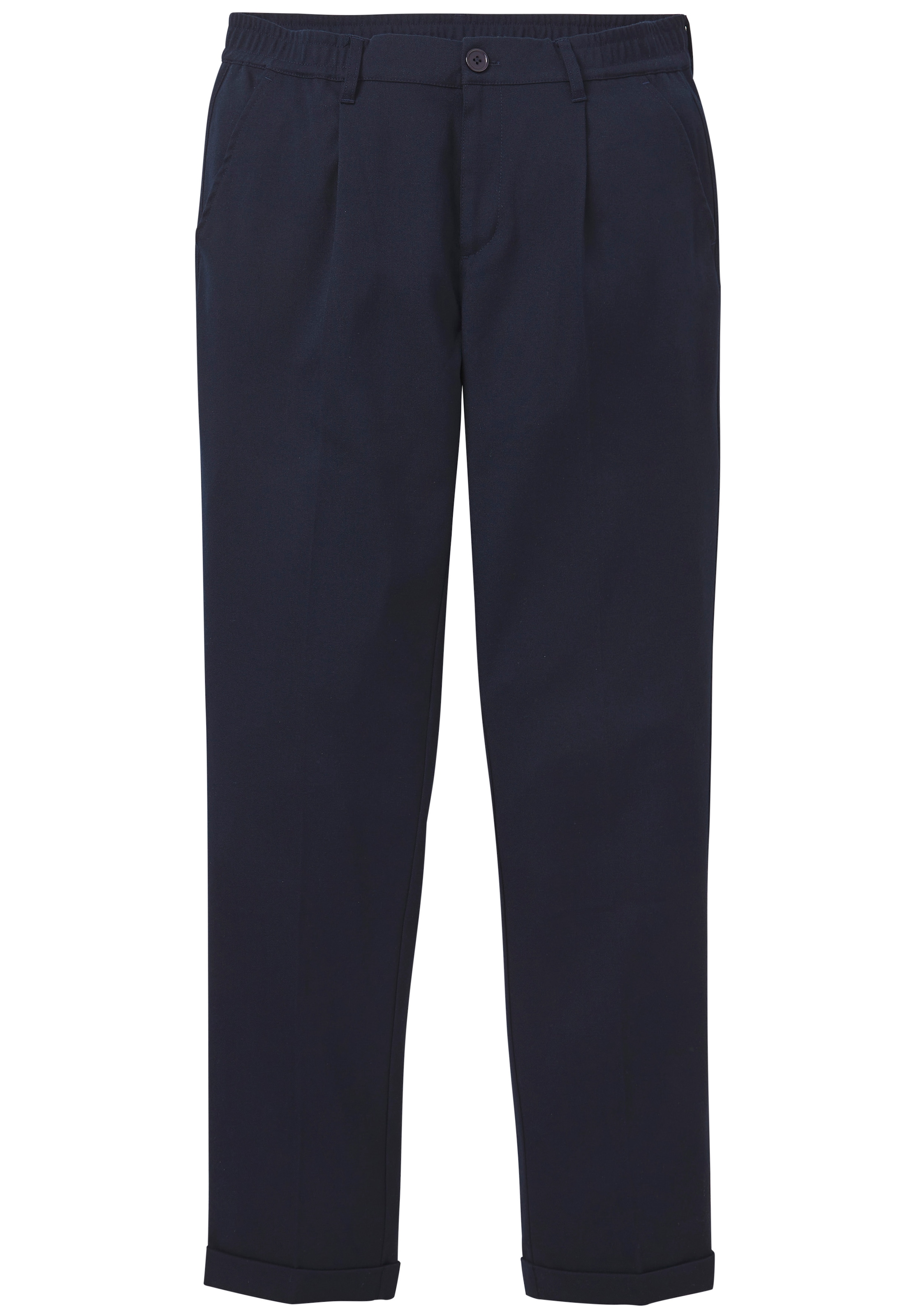 H.I.S Stoffhose », Dehnbundhose mit Bundfalten und umgeschlagenem Saum«  mit elastischem Bund und Bügelfalten