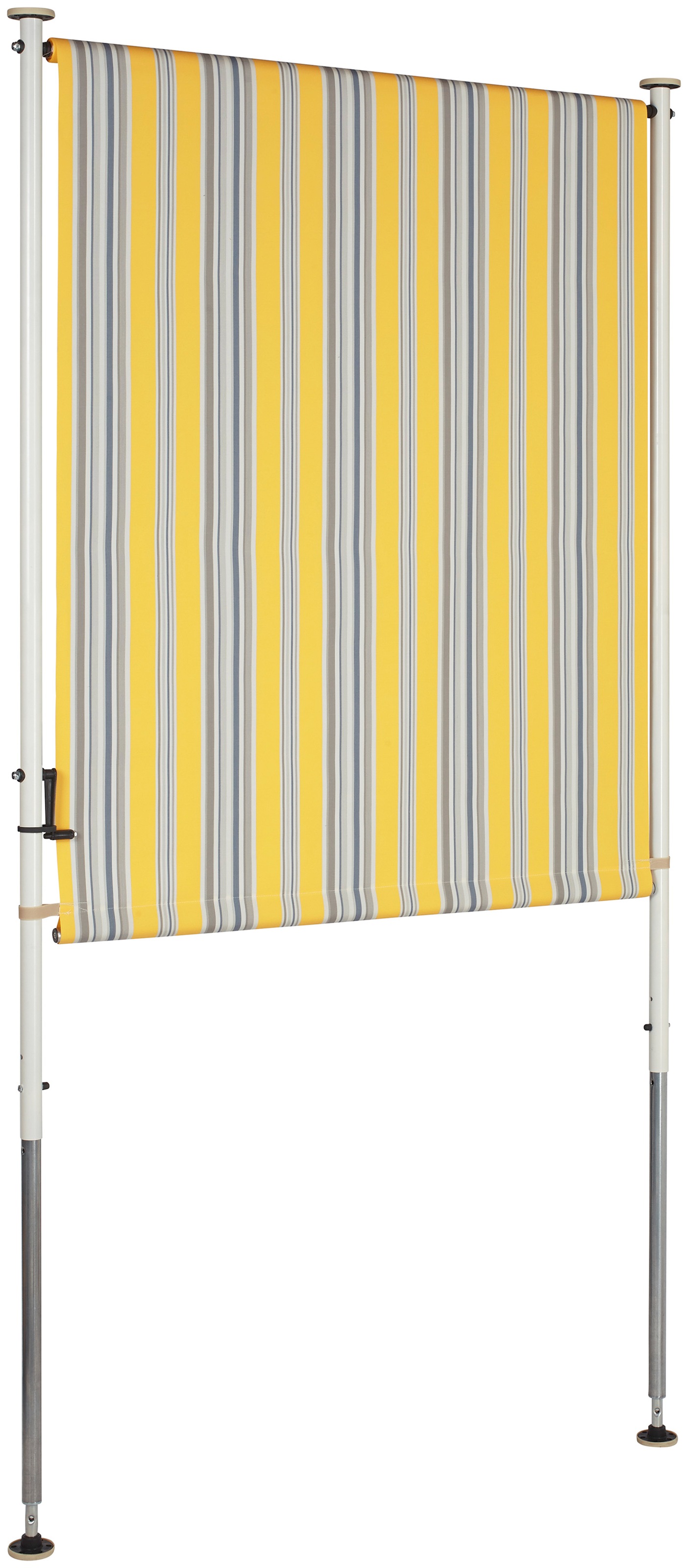 Angerer Freizeitmöbel Klemm-Senkrechtmarkise, gelb/grau, BxH: 150x225 cm