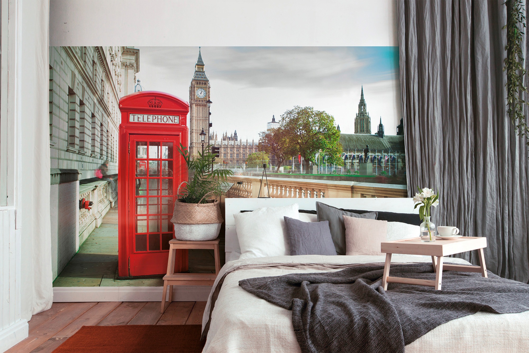 living walls Fototapete »Designwalls Phone Booth«, Vlies, Wand, Schräge, Decke