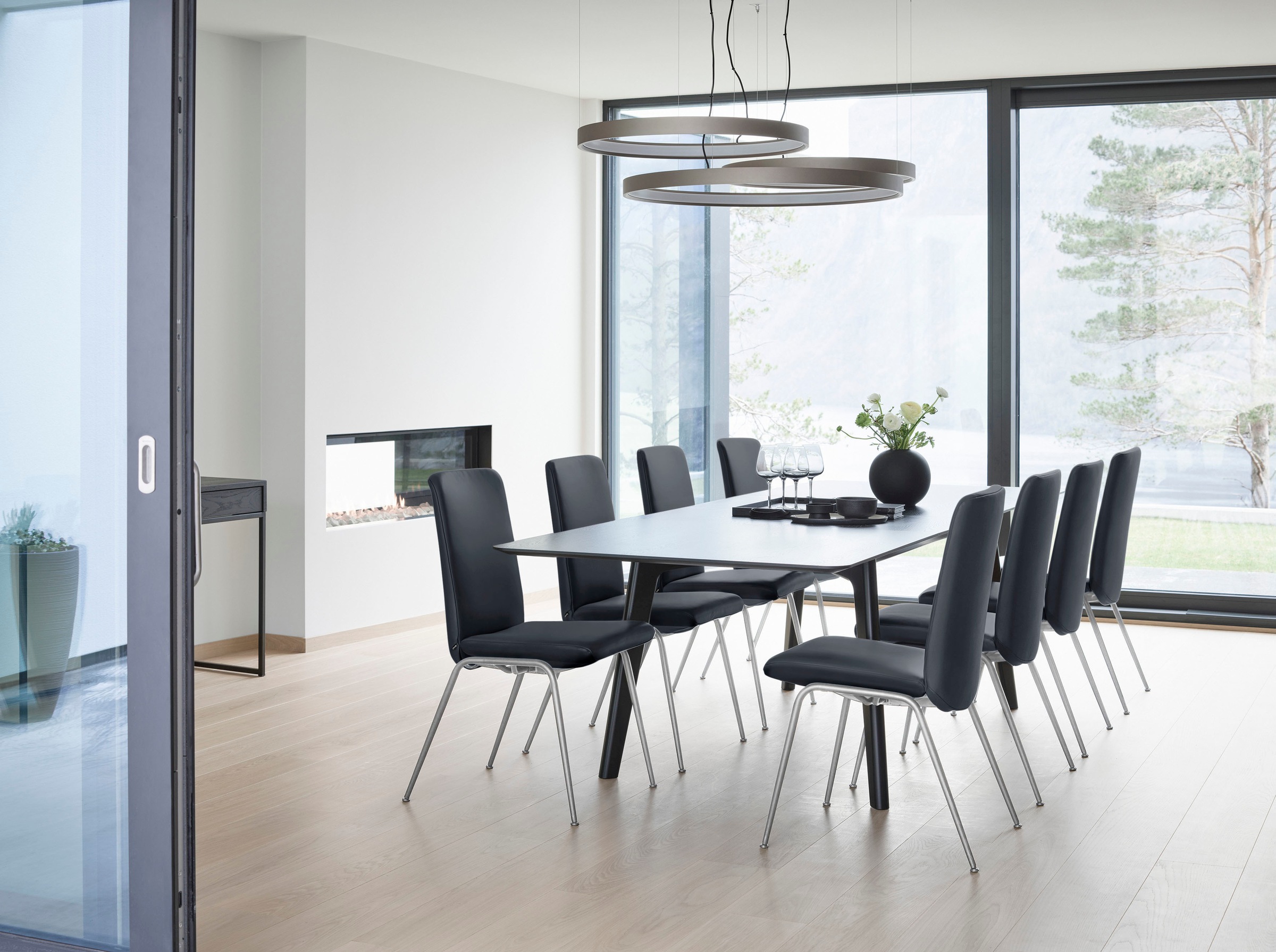 Stressless® Polsterstuhl »Laurel«, Leder PALOMA, Low Back, Größe L, mit Beinen aus Stahl in Schwarz matt