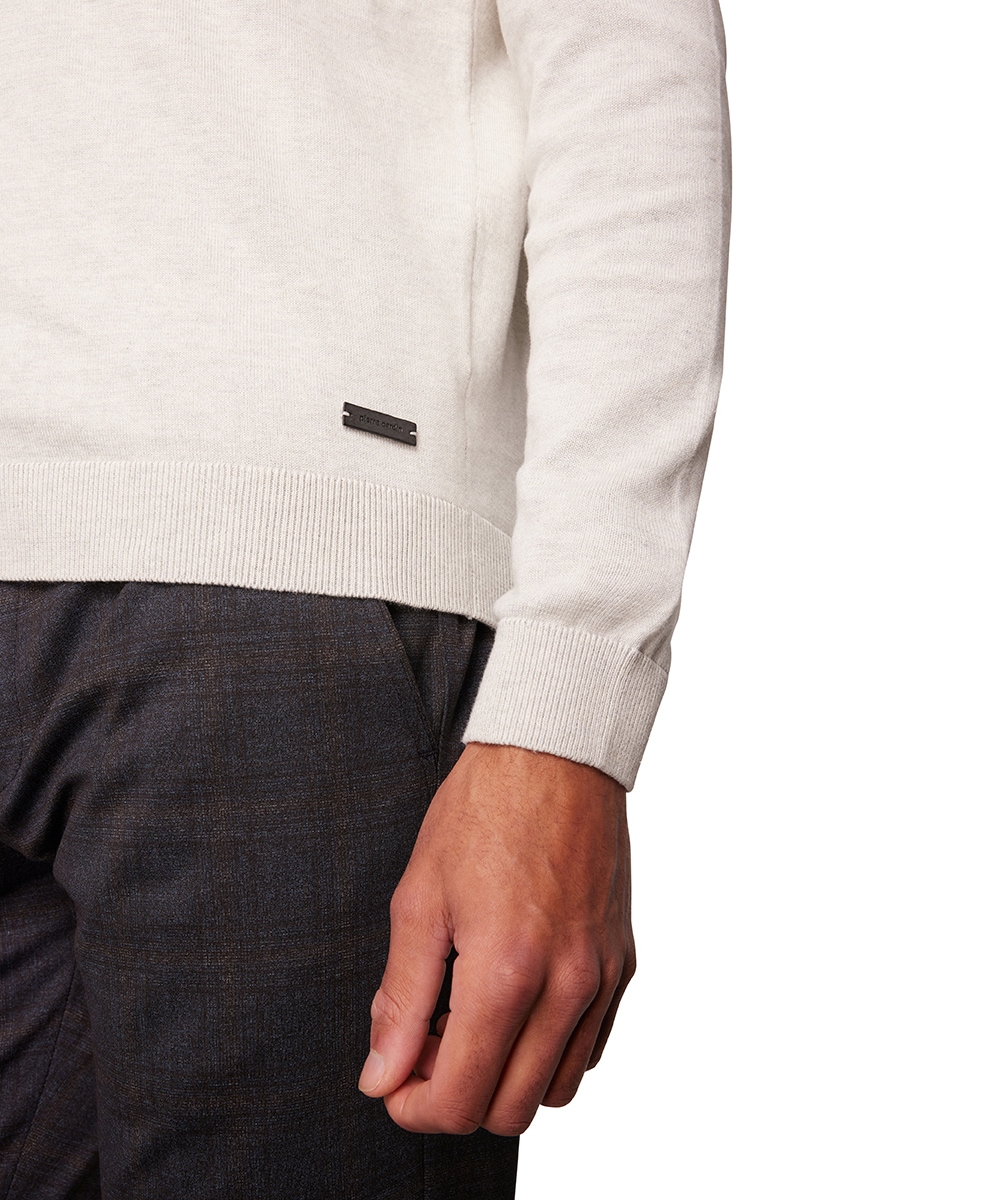 Thumbnail - Pierre Cardin Rundhalspullover "Strick RH" mit Rippbündchen