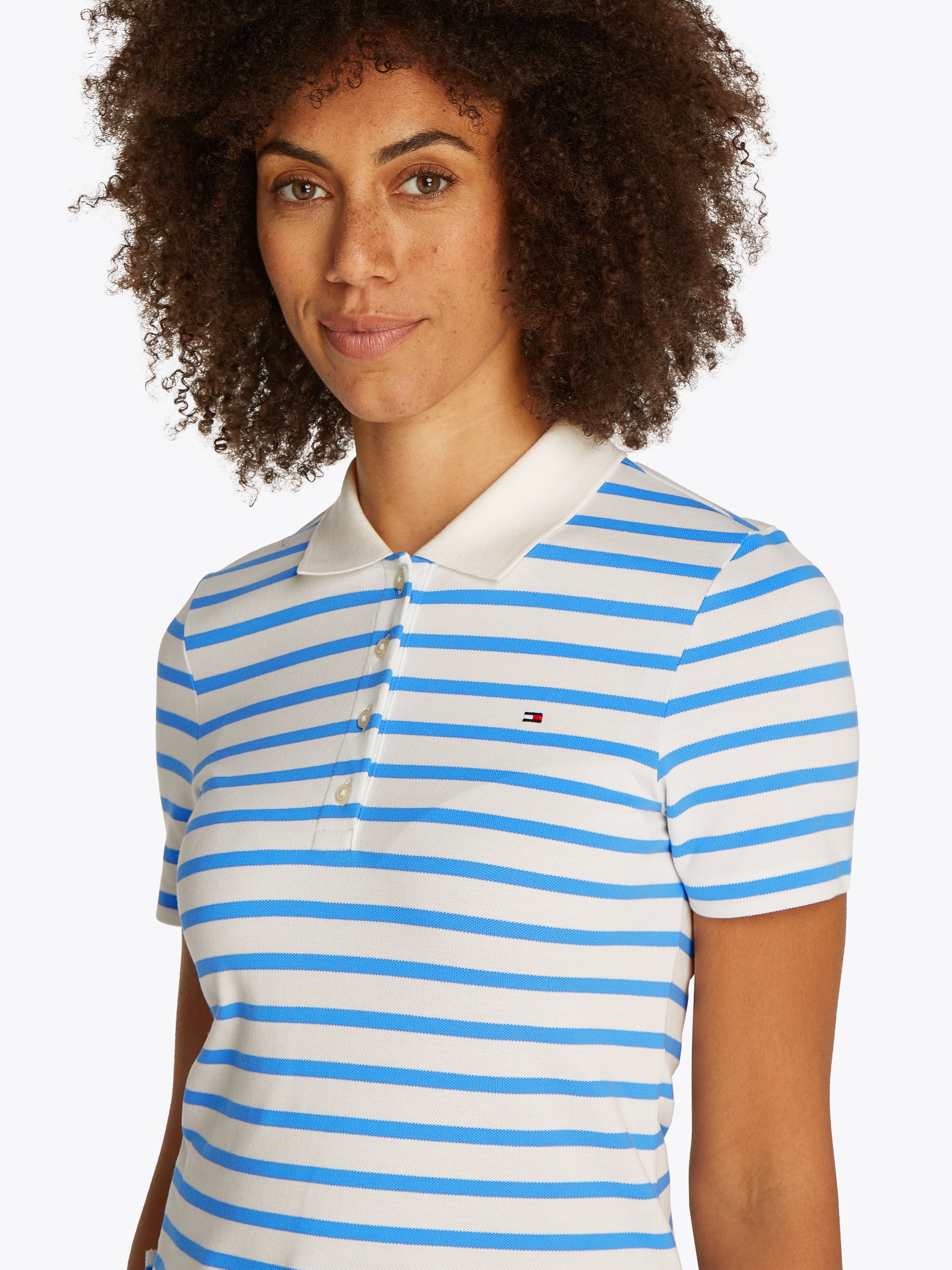 Tommy Hilfiger Poloshirt »1985 Slim Fit Pique Premium«, mit Logostickerei, mit Seitenschlitzen