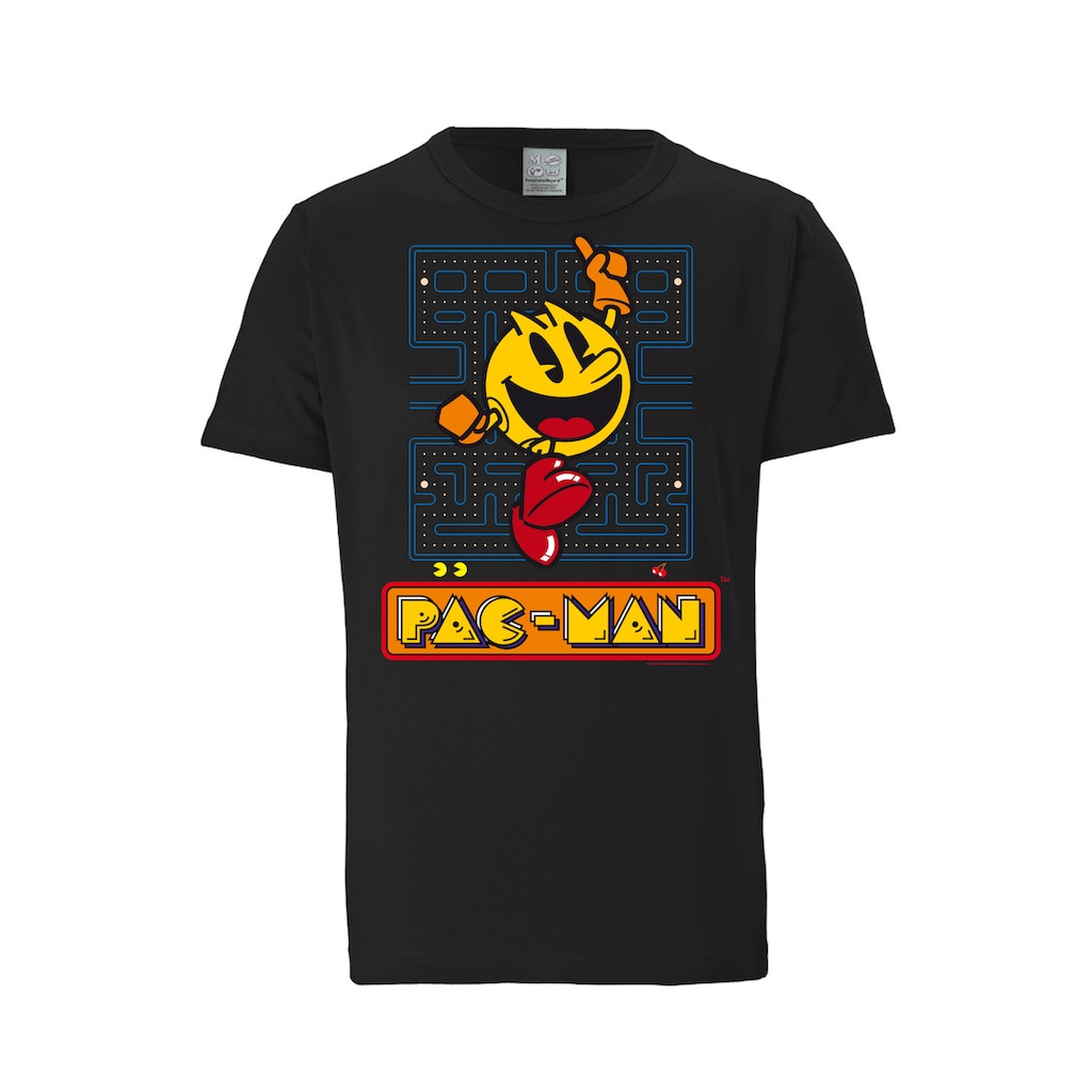 LOGOSHIRT T-Shirt »Pac-Man - Jumping«, mit Pac Man-Print