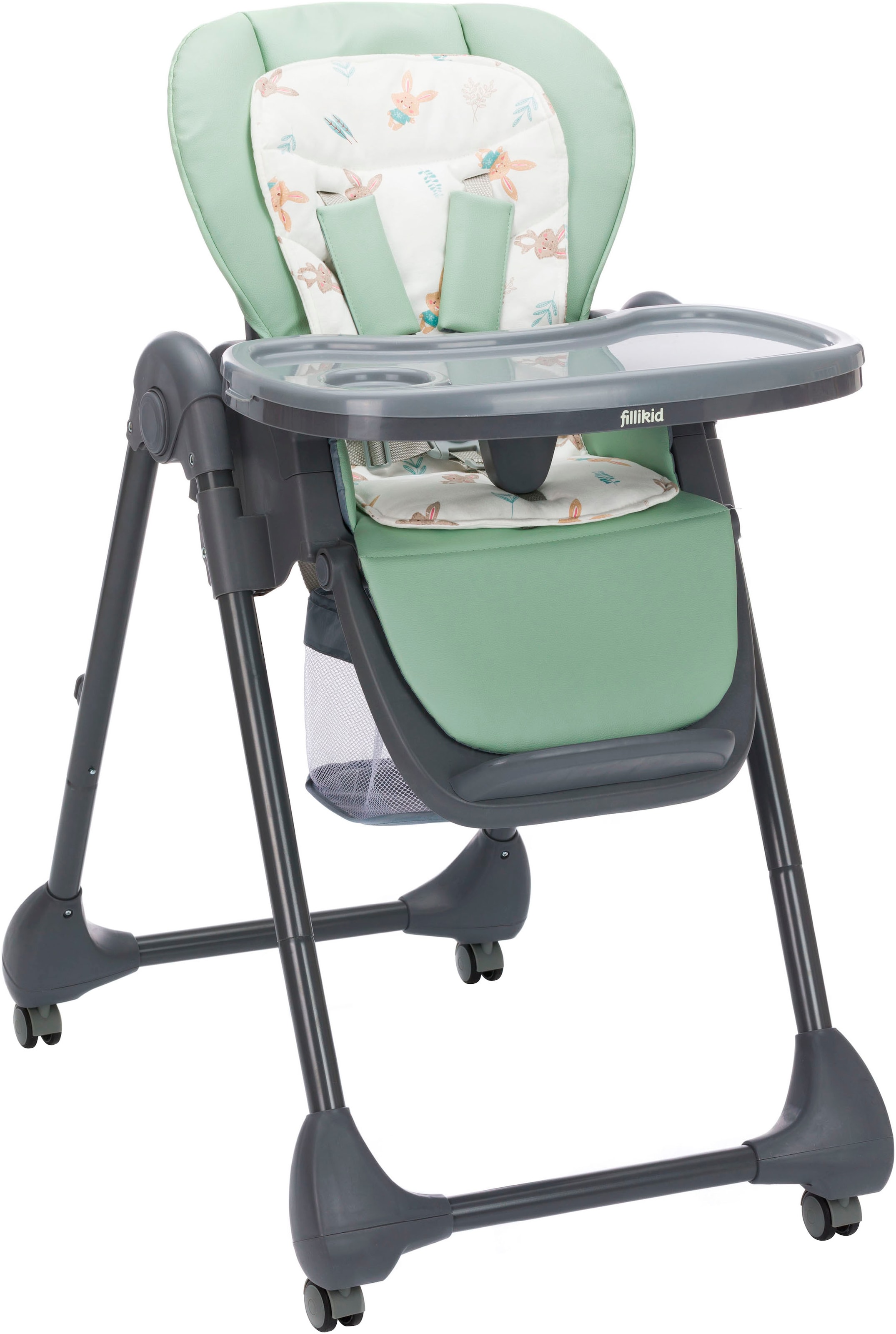 Fillikid Hochstuhl "Mio, grau/grün" () günstig online kaufen