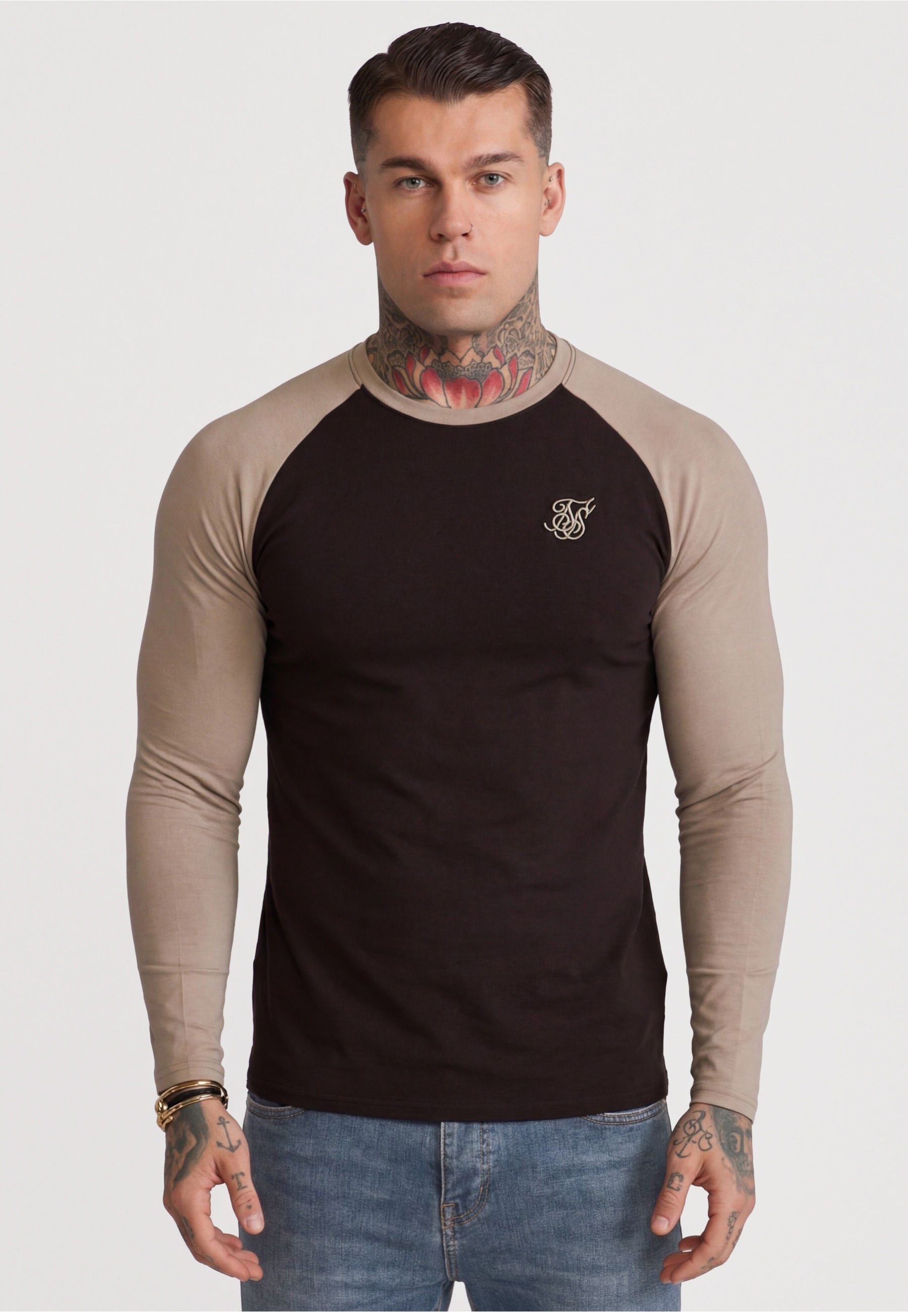 Siksilk Langarmshirt »SikSilk LS Muscle Fit T-Shirt« 1