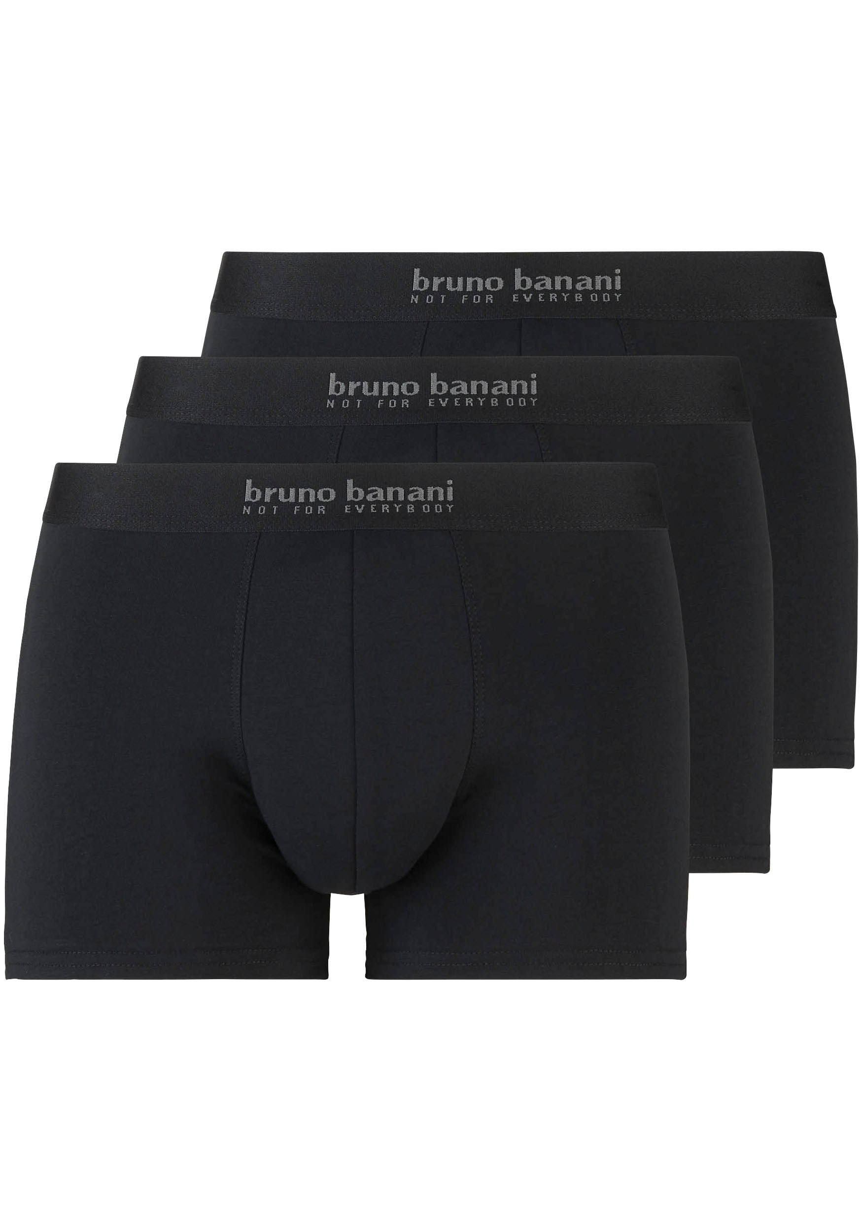 Bruno Banani Boxershorts "Short 3Pack Energy Cotton", (3er Pack), mit Schriftzug am Bund