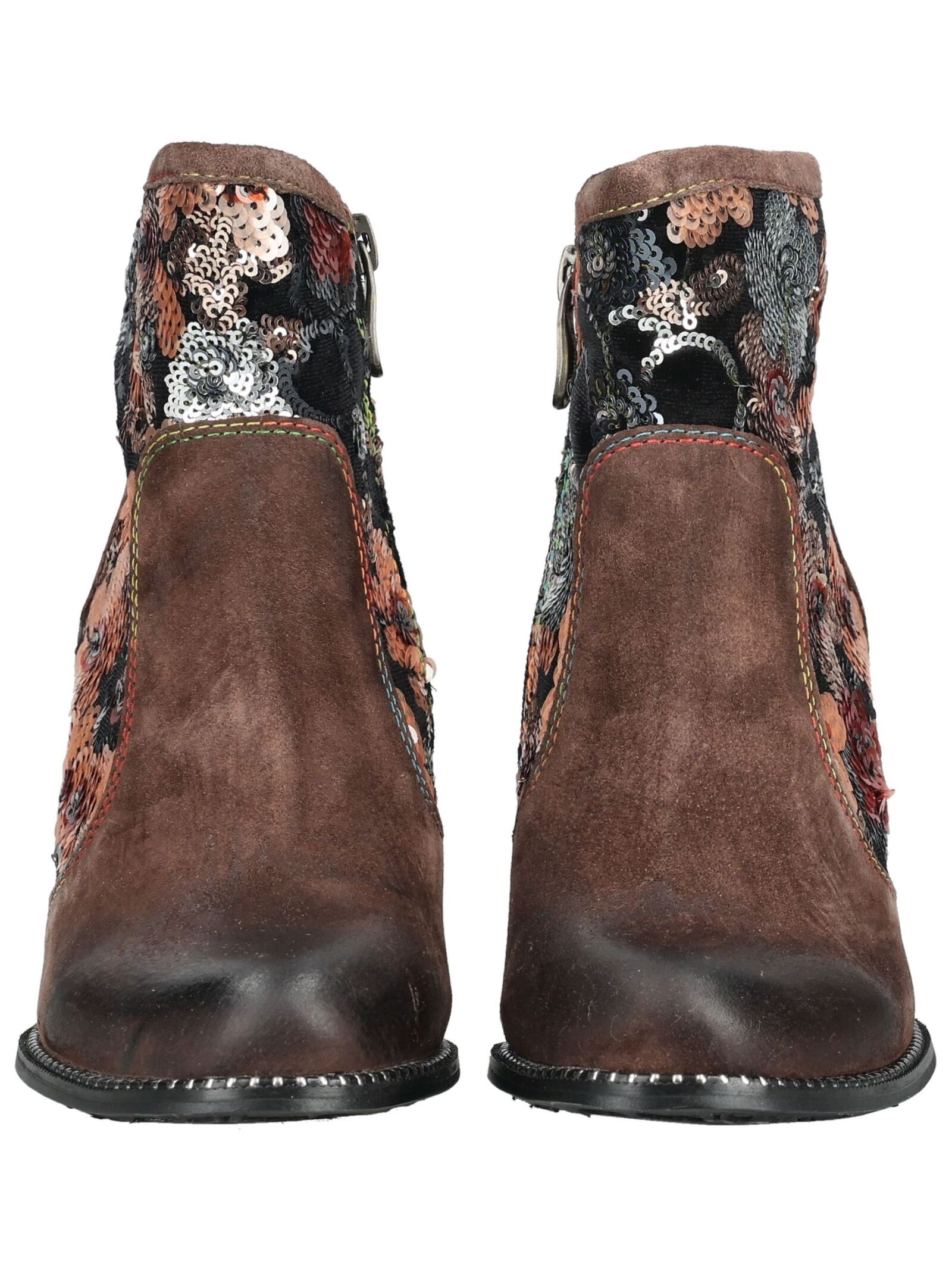 LAURA VITA High-Heel-Stiefelette »LAURA VITA Stiefelette Leder/Textil«