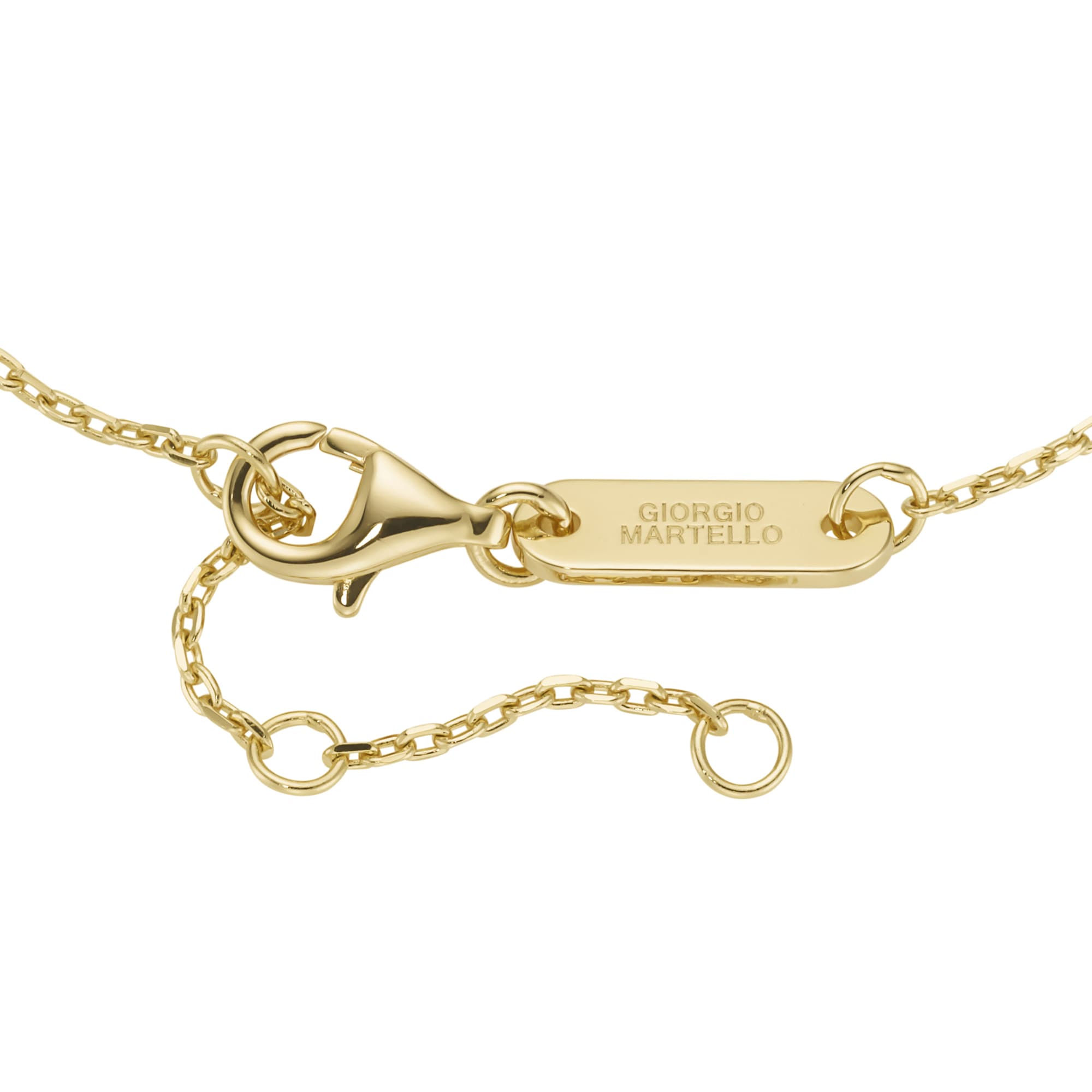 GIORGIO MARTELLO MILANO Armband »mit Behang, farbige Zirkonia, vergoldet, Silber 925«