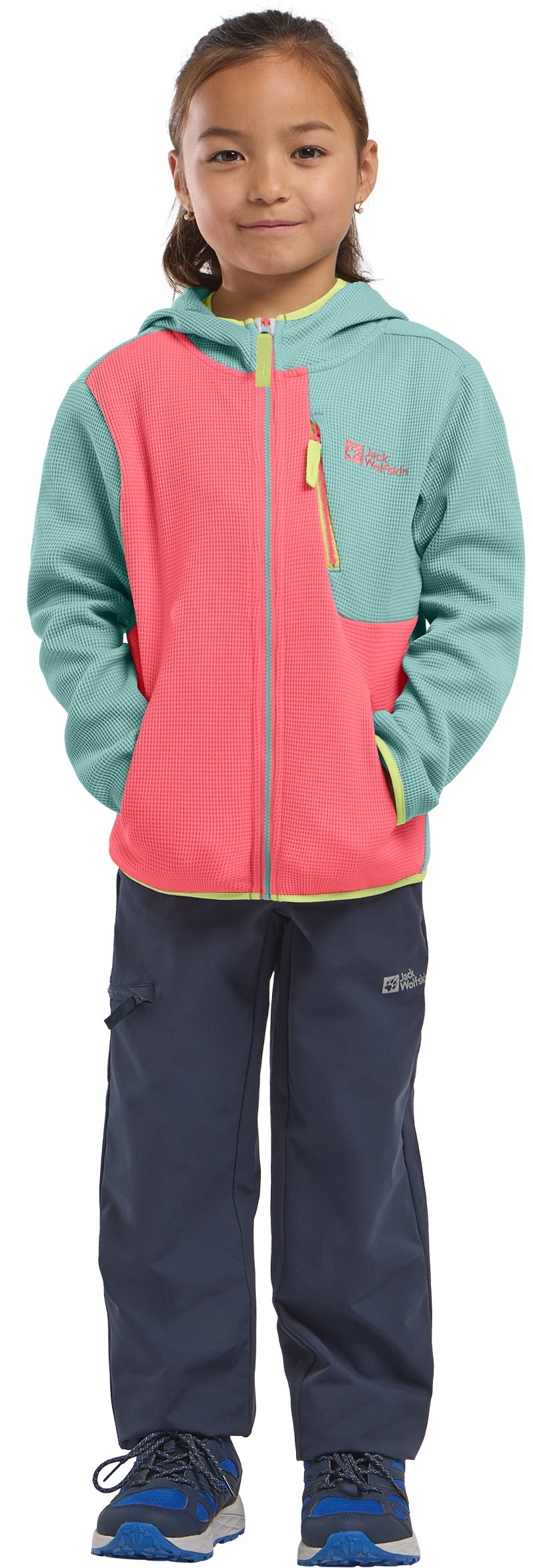 Thumbnail - Jack Wolfskin Softshelljacke "ACTAMIC GRID MIDLAYER K" mit Kapuze