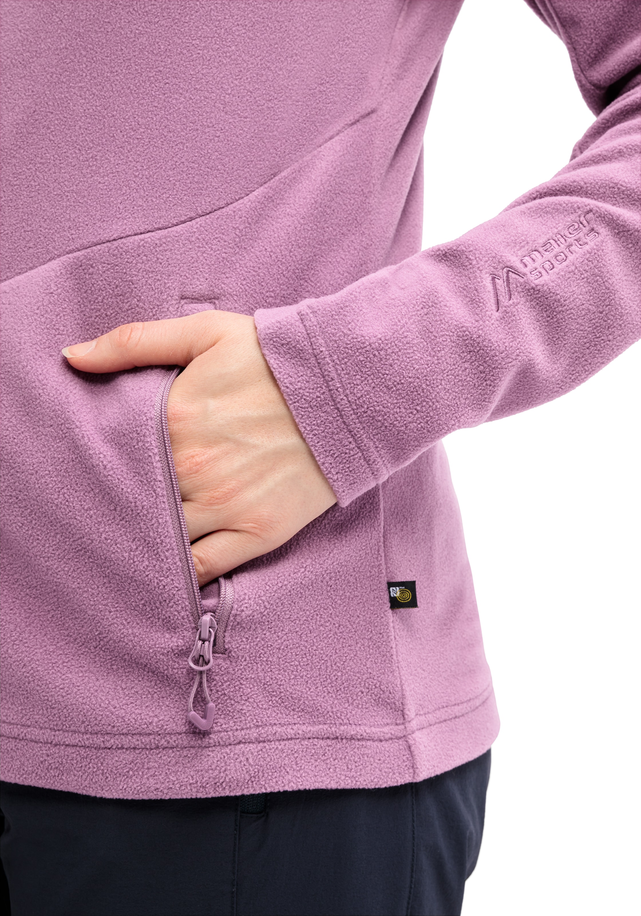 Maier Sports Fleecejacke »Denise Jacket W«, Damen Midlayer, atmungsaktiv schnelltrocknend, Full-Zip, Regular fit