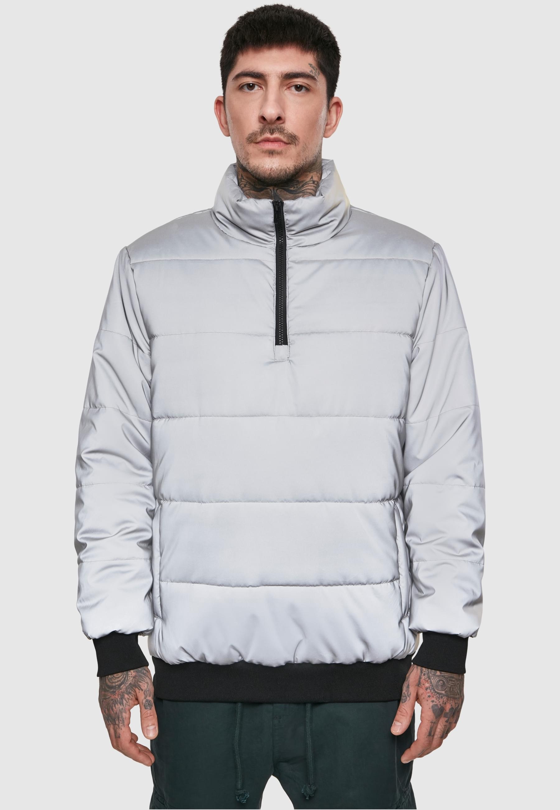 URBAN CLASSICS Winterjacke »Urban Classics Herren Reflective Pullover Jacket«, (1 St.), ohne Kapuze