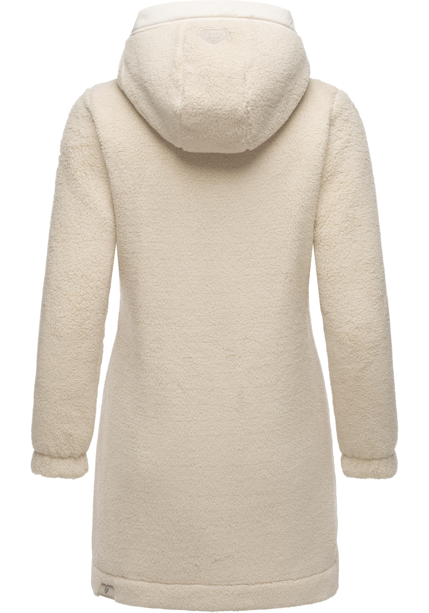 Ragwear Outdoorjacke »Cousy«, mit Kapuze, flauschige Übergangsjacke mit Teddyfell und Kapuze