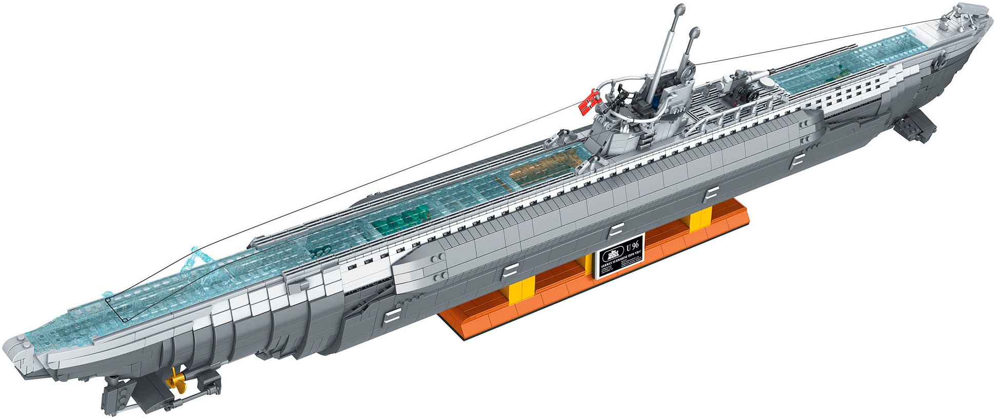 Revell® Modellbausatz »Revell Brick System, U-Boot U-96 aus "Das Boot"«