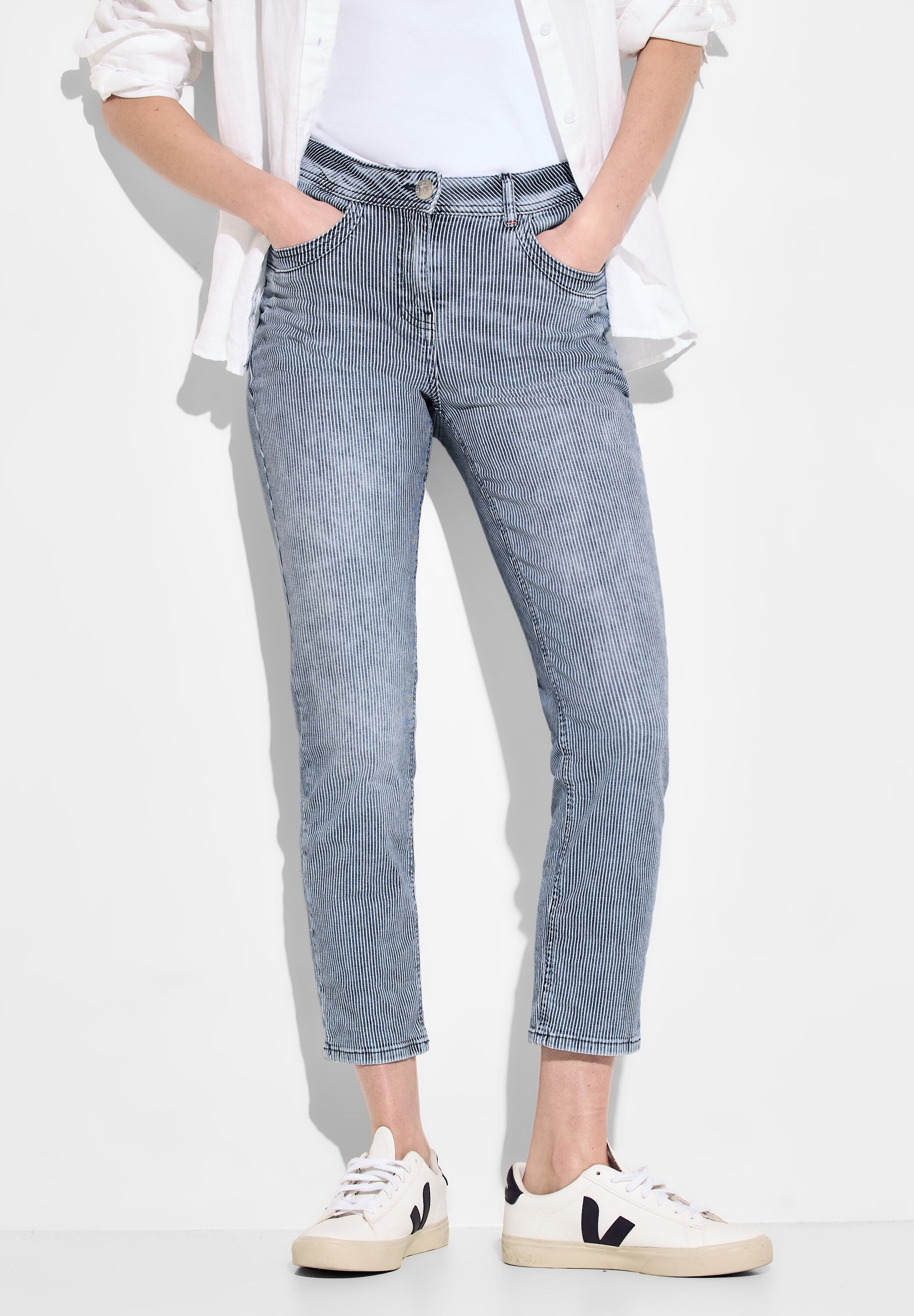 Cecil Slim-fit-Jeans, im Used Look günstig online kaufen