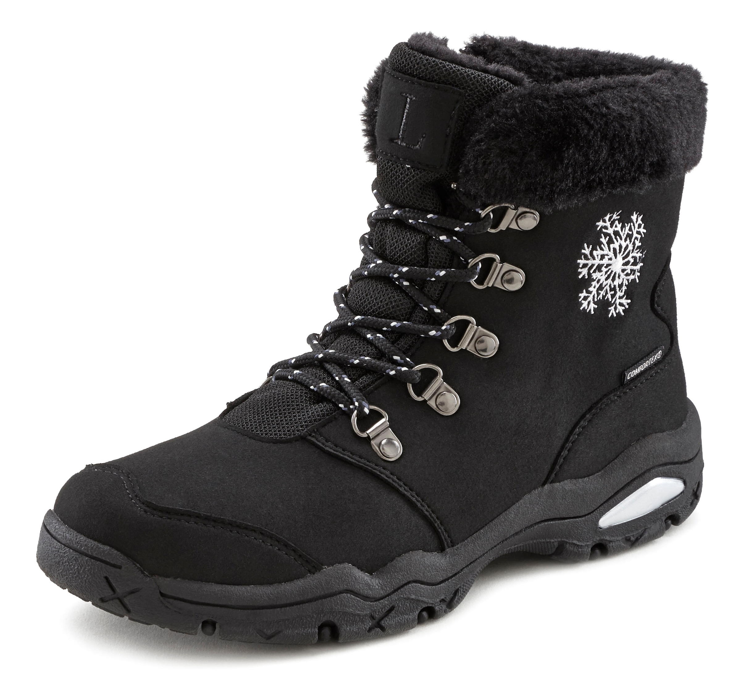 LASCANA Winterstiefelette, Stiefelette,Stiefel,Winterstiefel wind-& wasserabweisender Tex-Membran