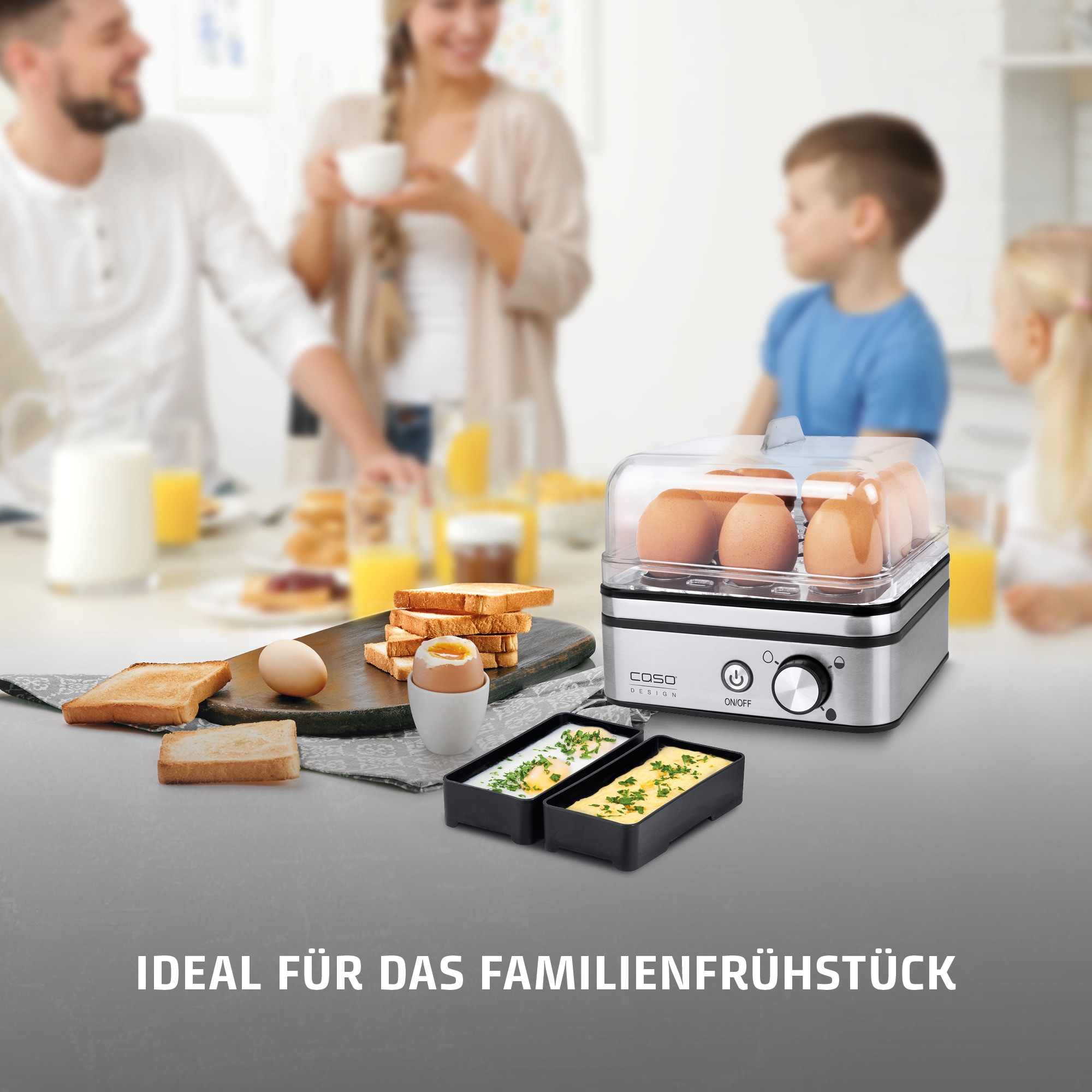 Caso Eierkocher »E9« für 8 Stk. Eier 400 W