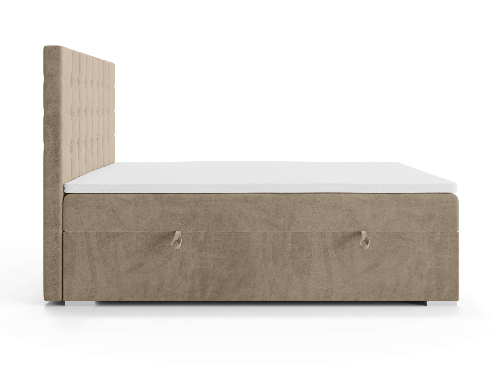INOSIGN Polsterbett »Semla mit Matratze und Topper, in 3 Breiten (140, 160 und 180 cm)«, Boxspringbett mit Kopfteil, Bettkasten, Matratze (BFK/TFK) und Topper