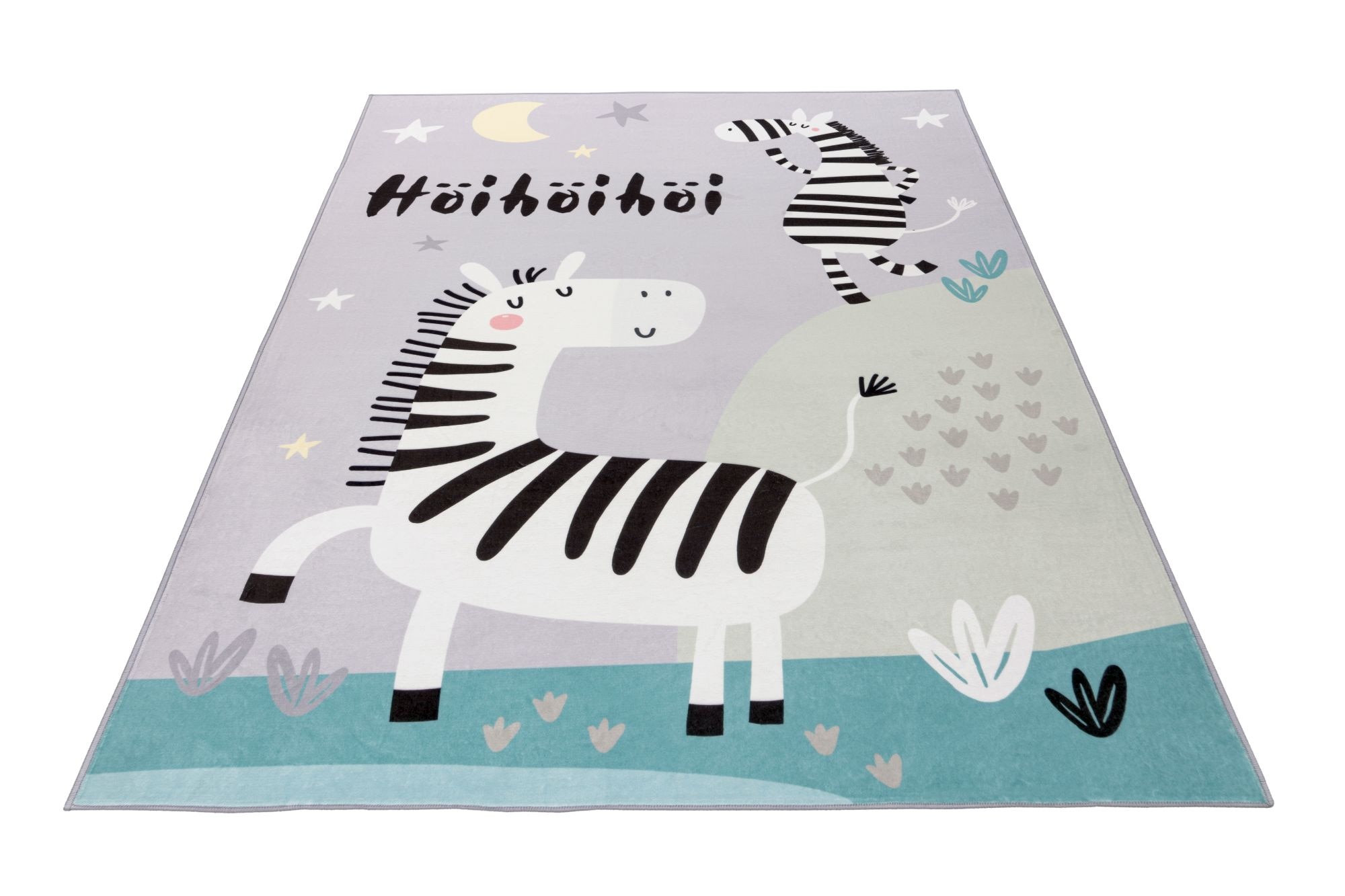 Obsession Kinderteppich »Magic Kids ML 103«, rechteckig, 8 mm Höhe, niedliches Zebra Motiv, waschbar, Kinderzimmer