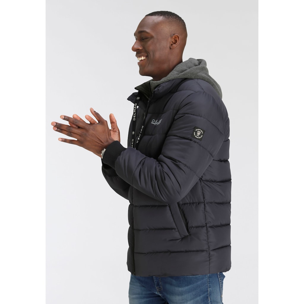 DELMAO Steppjacke, mit Kapuze