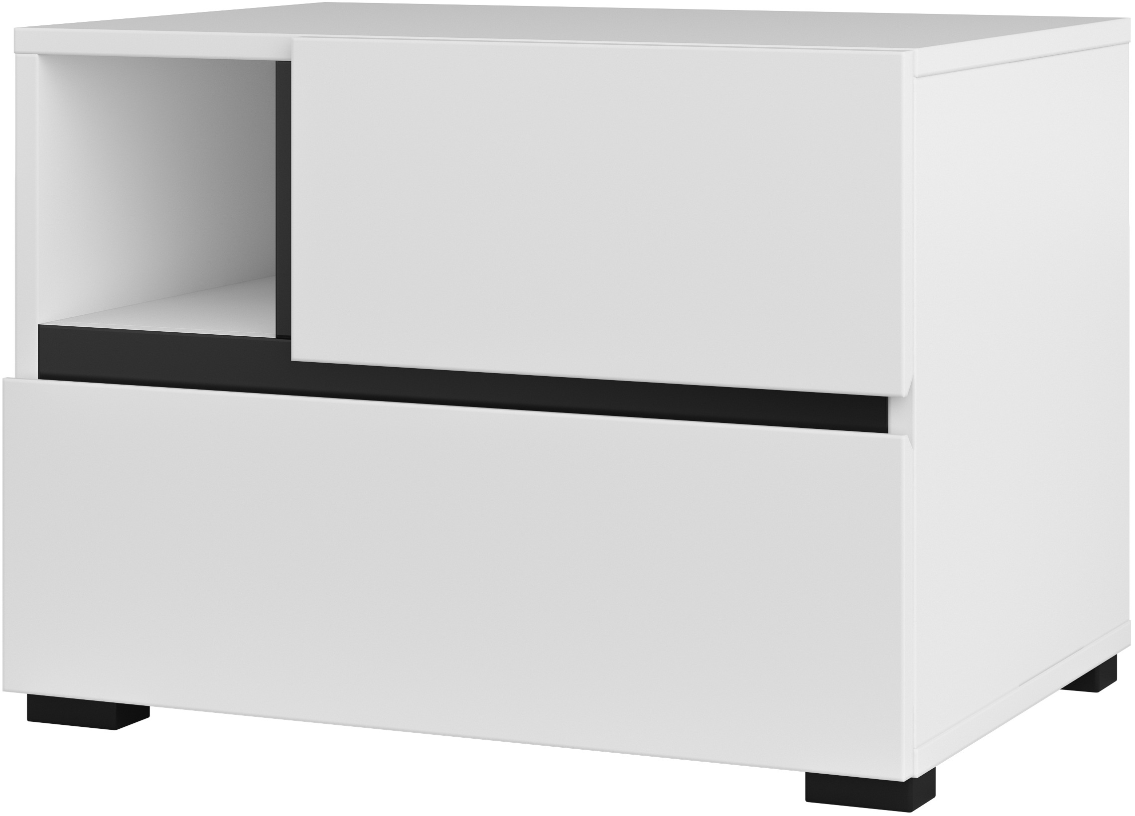 Home affaire Nachtkommode "Cross, moderner griffloser Nachtschrank", Nachtt günstig online kaufen