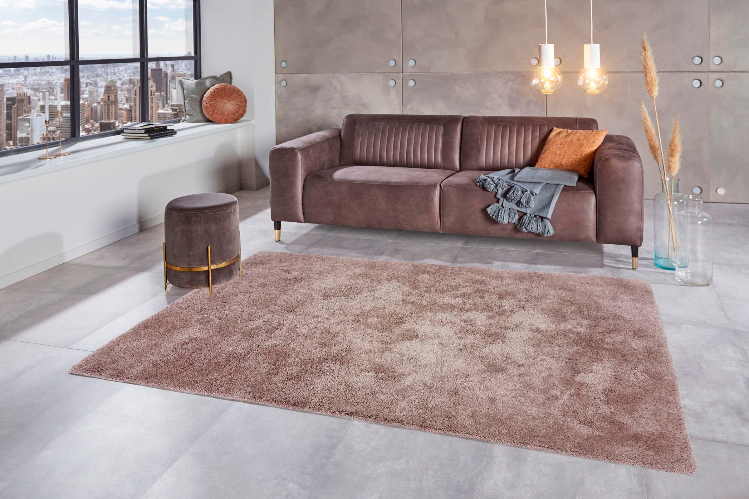 LeGer Home by Lena Gercke Hochflor-Teppich »Lucia«, rechteckig, 30 mm Höhe, weiche Teppiche, kuschelig, Wohnzimmer, Schlafzimmer, Kinderzimmer
