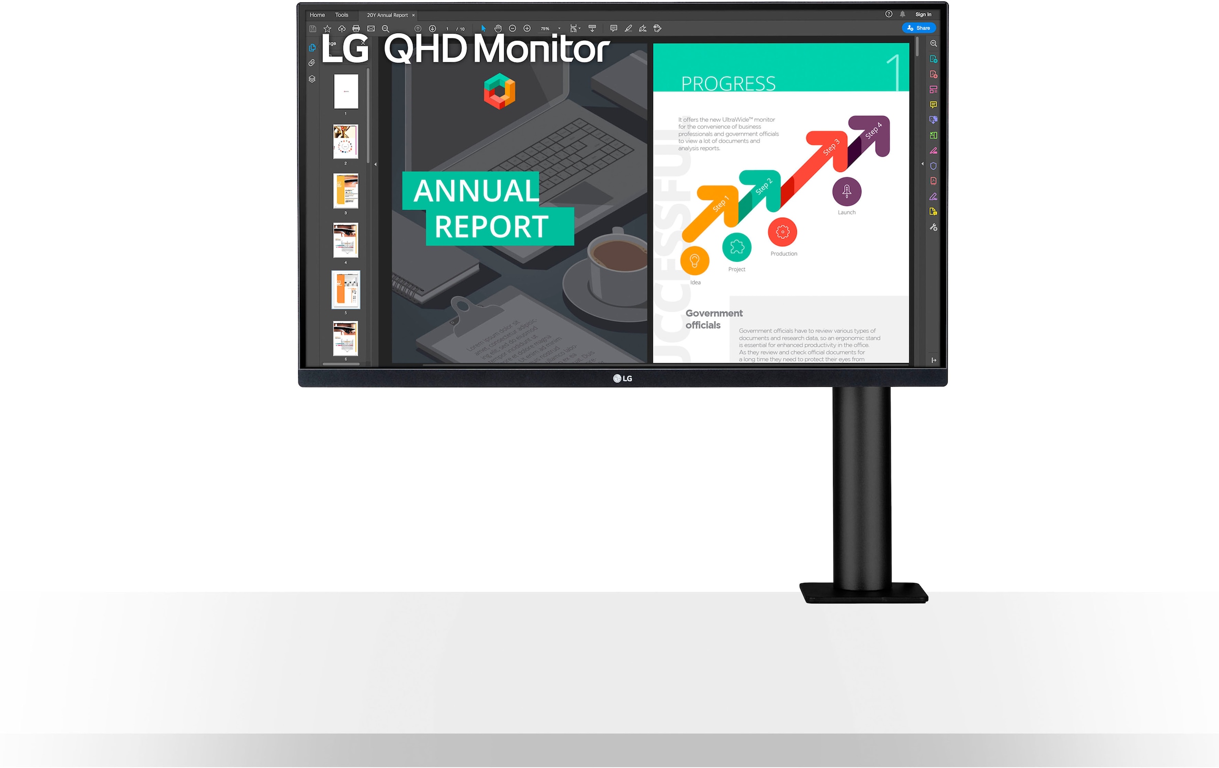LG LED-Monitor »27QN880P«, 68,47 cm/27 Zoll, 2560 x 1440 px, QHD, 5 ms Reaktionszeit, 75 Hz