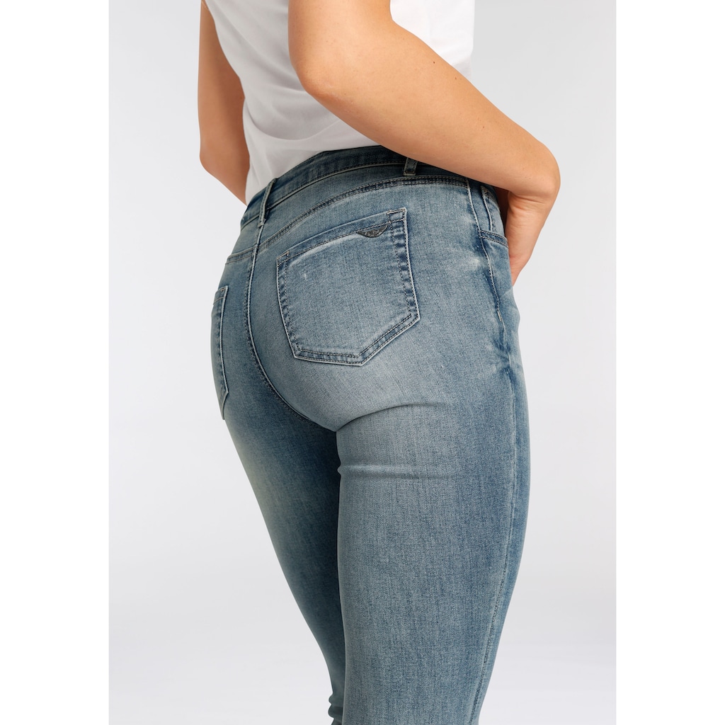 Arizona Bootcut-Jeans »Ultra-Stretch«, Mid-Waist