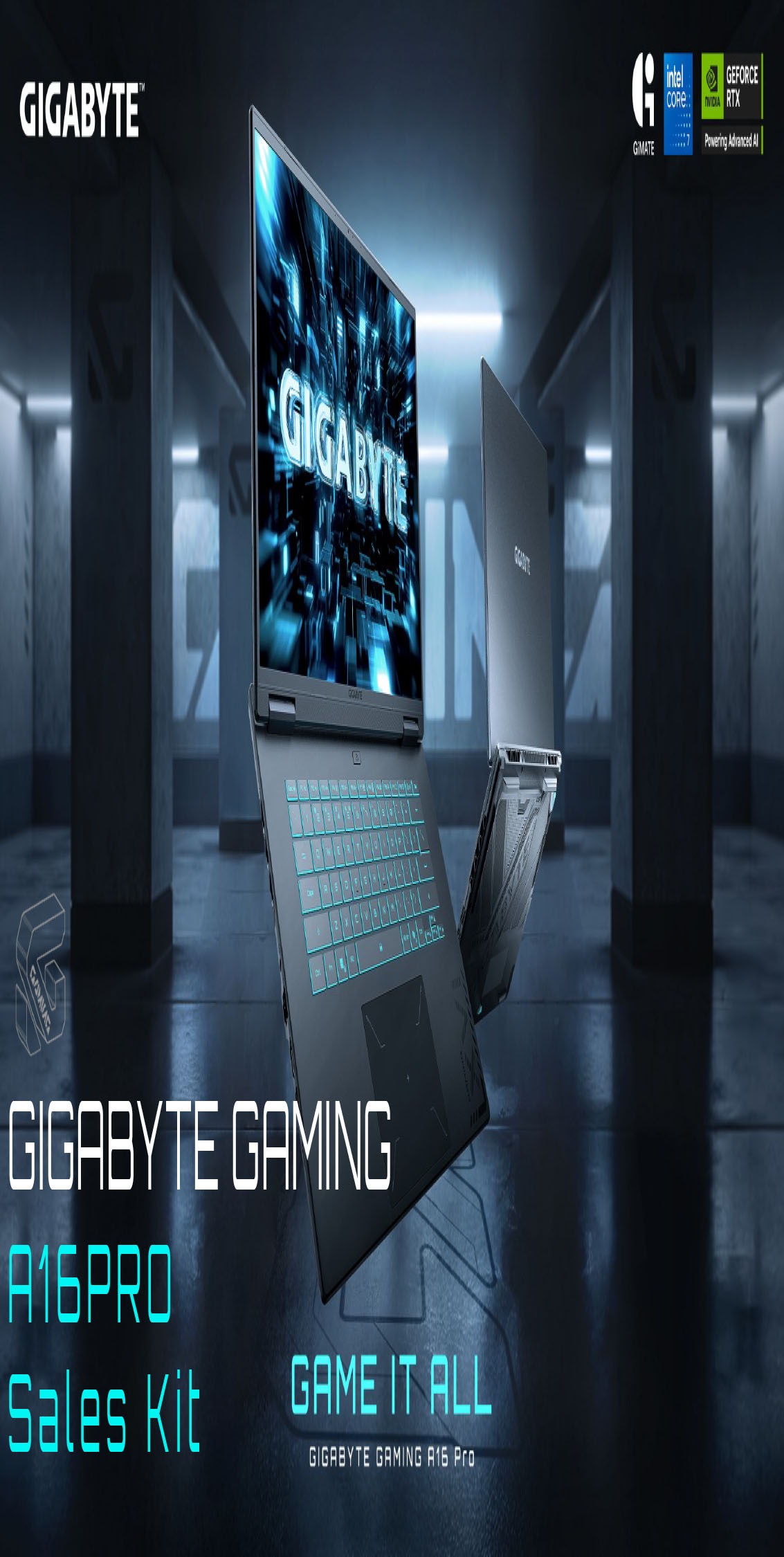Gigabyte Gaming-Notebook »GAMING A16 PRO DXHG4DECC4SH« 40,64 cm / 16 ″ Intel Core 7 GeForce® RTX 5070 Ti 1.000 GB SSD