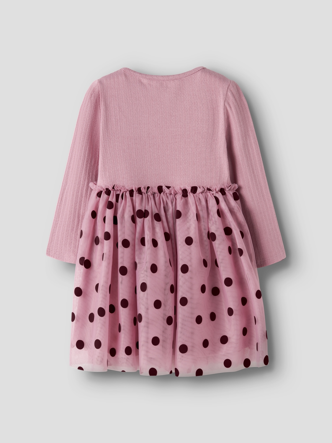 Name It Minikleid »NMFNAGINA LS TULLE DRESS« Baumwollmischung, regular fit