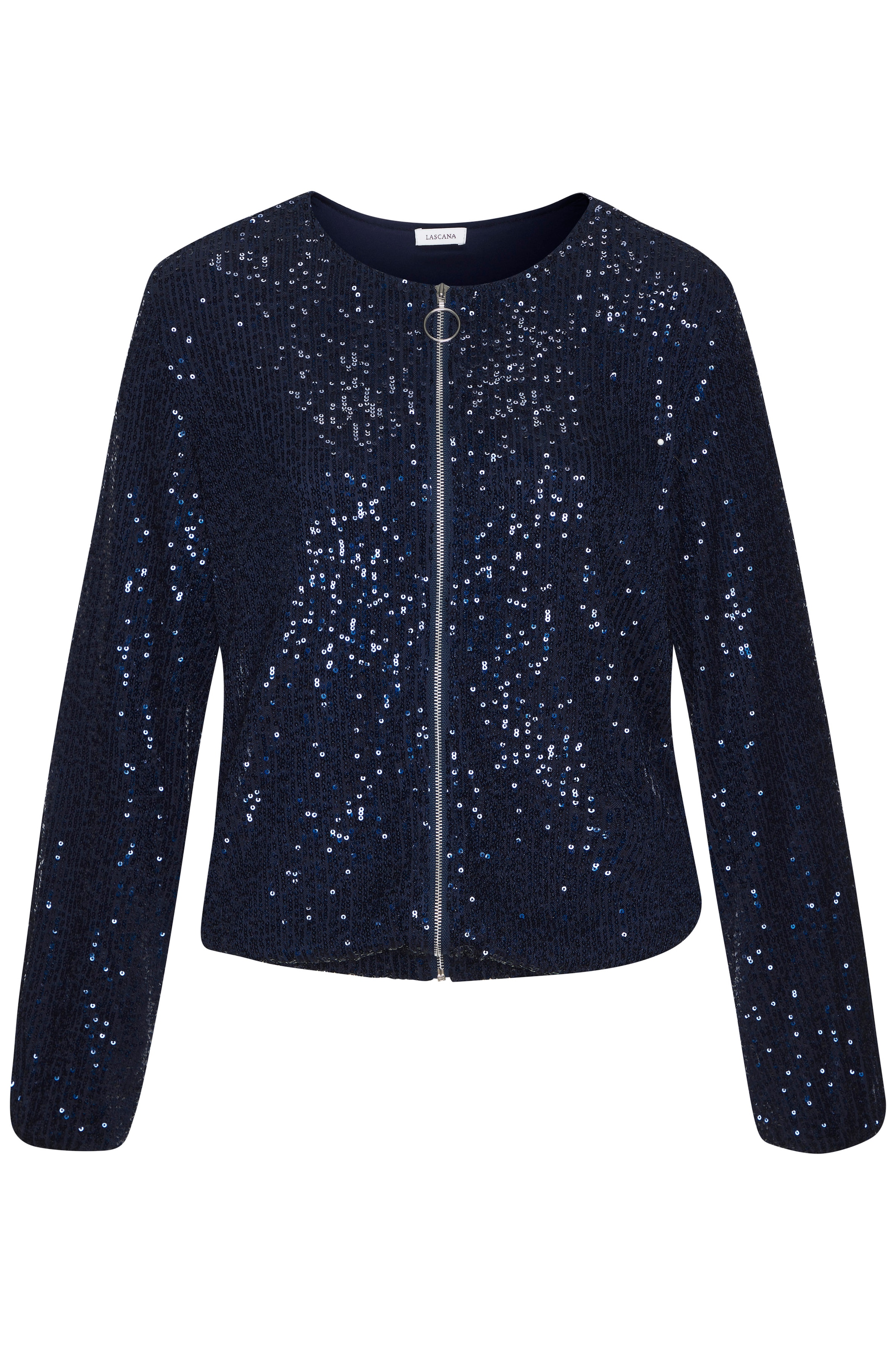 LASCANA mit Pailletten, festliche Bomberjacke, Paillettenjacke in Navy günstig online kaufen