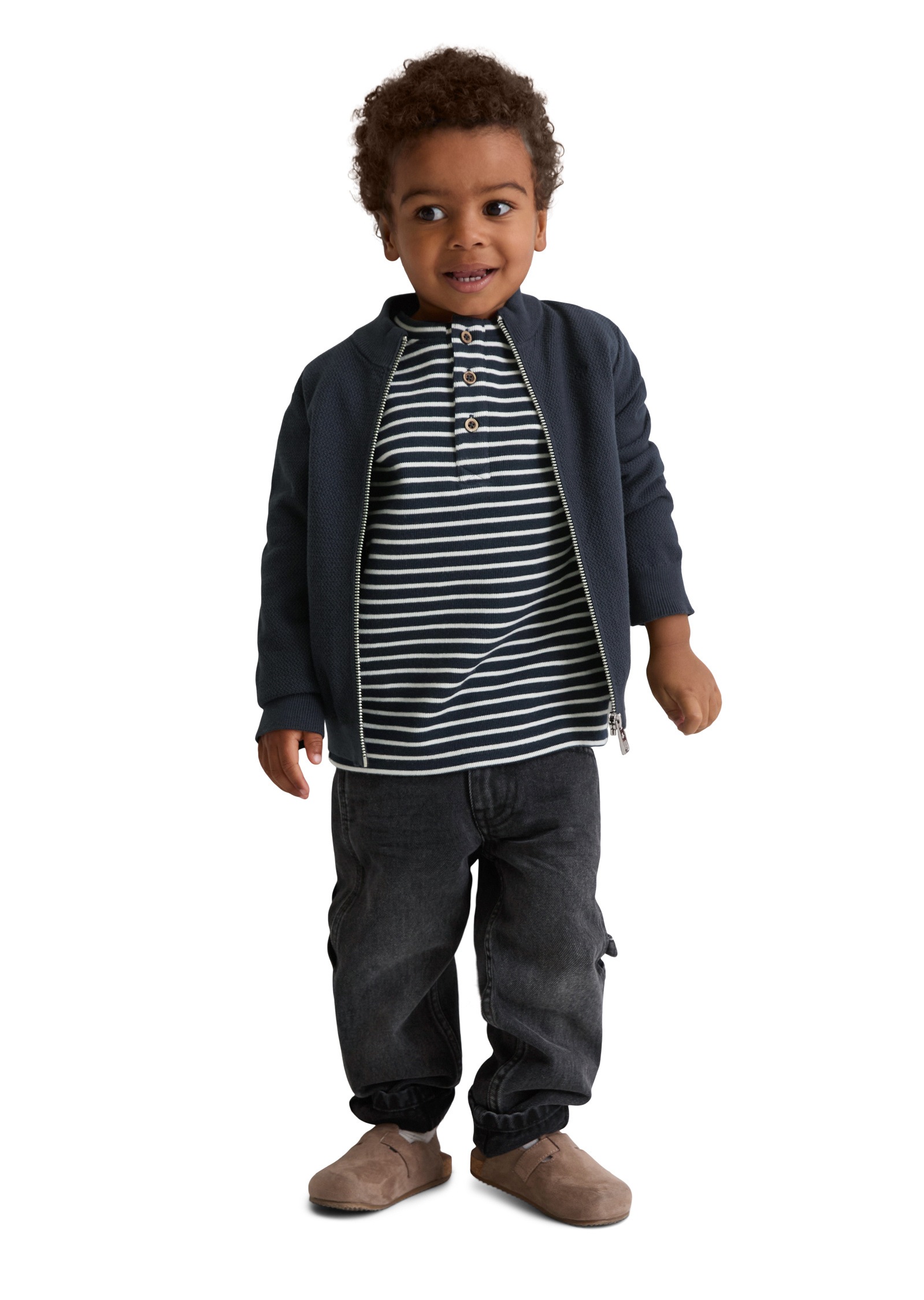 Thumbnail - Marc OPolo Cardigan "aus Bio-Baumwolle mit Struktur"