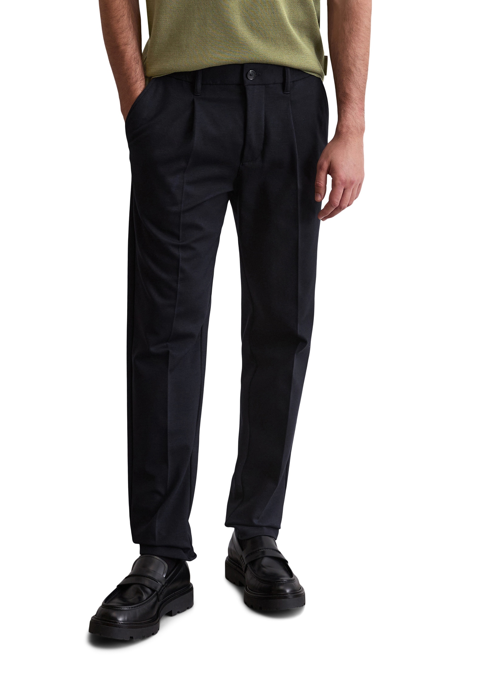 Marc OPolo Chinohose "aus Interlock-Viskose-Mix" günstig online kaufen