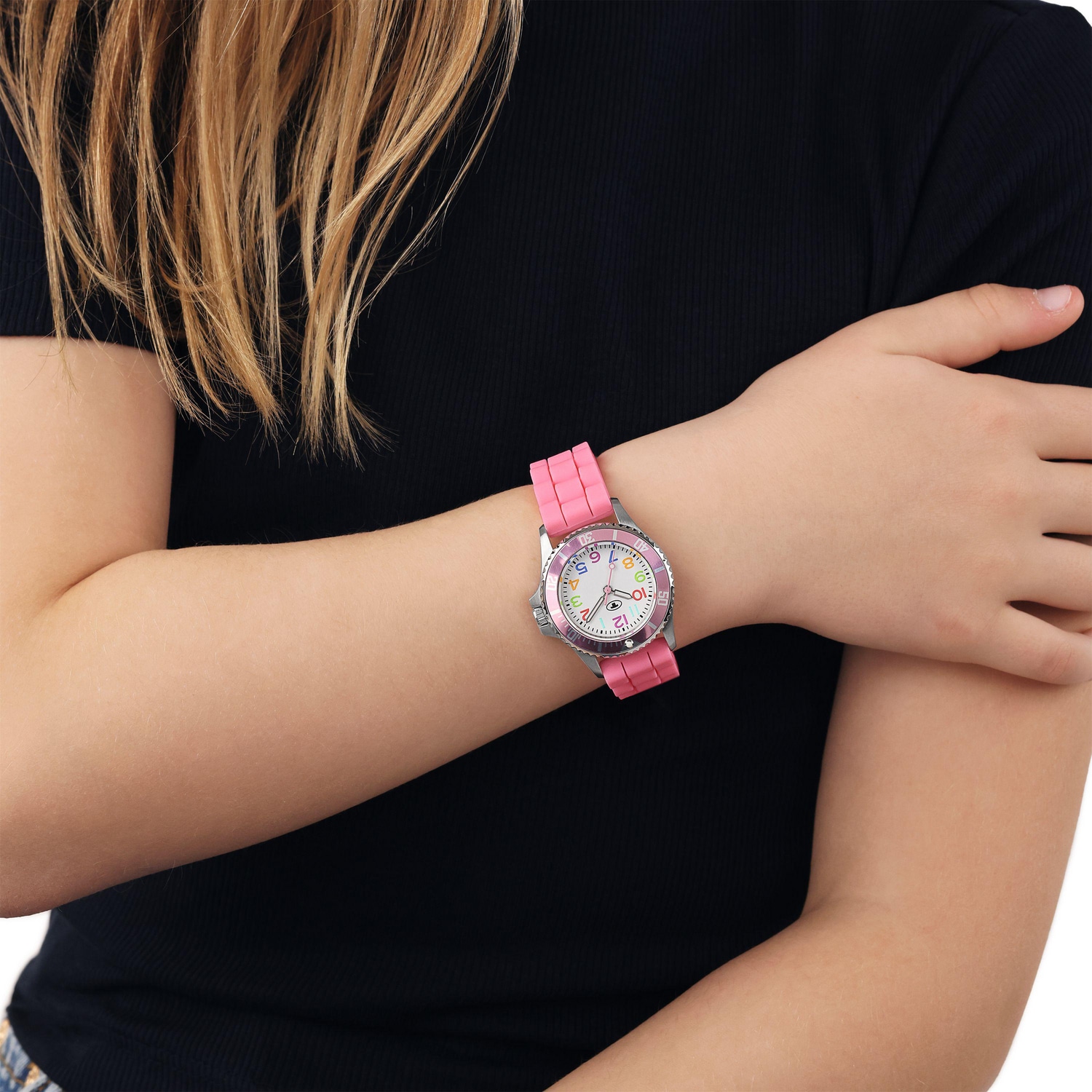 TOM TAILOR Quarzuhr Armbanduhr, Silikonarmband, Kinderuhr, Mädchen, analog