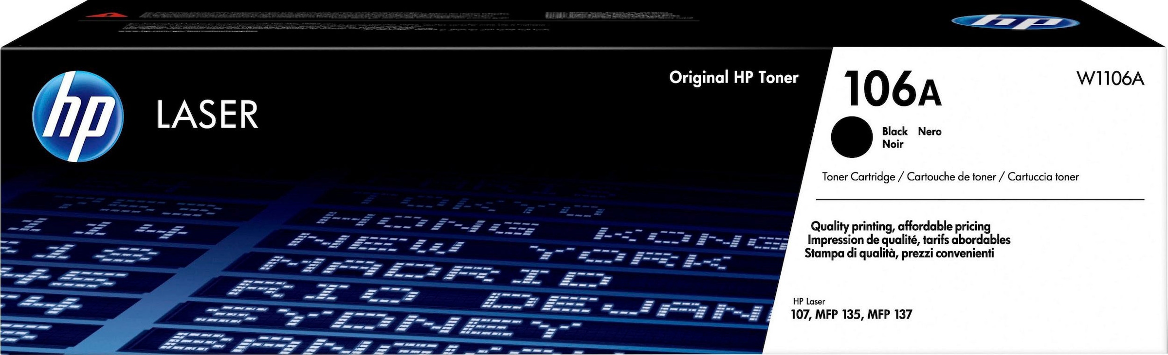 HP Tonerkartusche "HP original Toner 106A black/schwarz W1106A", schwarz, Tonerpatronen, original Laser Jet Toner Kartusche 106 schwarz